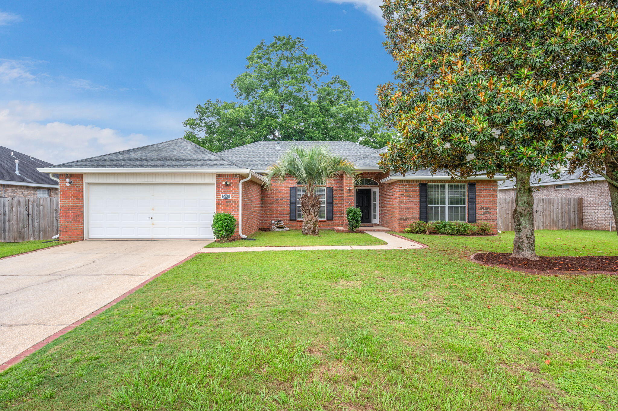 **Seller will owner finance with 20% down. Seller will pay closing costs.**
From its open floor plan to its desirable neighborhood amenities, this 4 bd, 2ba all-brick contemporary home offers everything today's buyers are looking for. Step inside to find gorgeous laminate flooring flowing throughout the main living areas and an open-concept design perfect for both everyday living and entertaining. The spacious living room seamlessly connects to the kitchen, which features warm oak cabinetry, a breakfast bar, eat-in dining nook, and a convenient built-in work desk--ideal for homework, meal planning, or working from home.
The thoughtfully designed split floor plan provides privacy for the primary suite, complete with a large bedroom, walk-in closet, and an ensuite bath features a soaking tub, and a separate shower. Three additional bedrooms and a full bath offer plenty of space for family, guests, or a home office.
Step outside to enjoy the fenced backyard, providing room for pets, play, and outdoor activities. A large storage shed offers excellent space for tools, lawn equipment, or hobby storage, while the spacious patio is perfect for grilling and relaxing with friends and family.
Located in Brooke Estates, residents enjoy access to community amenities including a swimming pool and pickleball courts just steps away. Conveniently situated near shopping, dining, schools, and everyday conveniences, this home combines style, comfort, and location in one exceptional packag