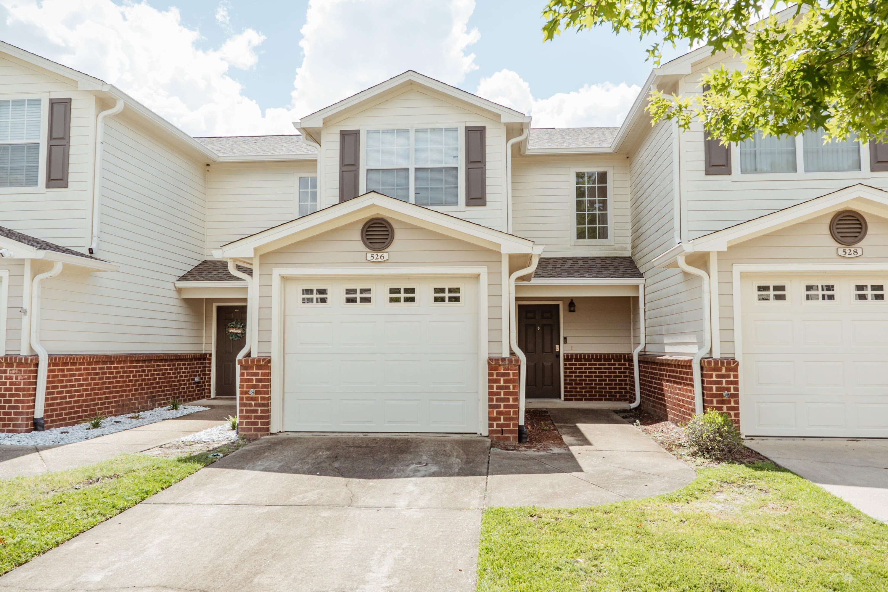 Available now! Beautiful townhome in a pool community! South Crestview with easy commute to bases, beaches and shopping.  Eagles Landing features this 2-bedroom, 2.5 bathroom with a single car garage, under stairs storage. All bedrooms are upstairs with a spacious master bedroom and bathroom with walk-in closet. Downstairs you will find the living room boasts a wood looking ceramic tile, storage, 1/5 bath and laundry room.  Galley style kitchen with stainless steel appliances, 1 car garage and open back patio.  This townhome community has a pool, playground, and covered front porches.  Lawn care is provided by the HOA for the complex.  Pets allowed with approval and non-refundable $400 pet fee up to two pets.  No smoking and no vaping. AS IS washer/dryer. Minimum 600 FICO Credit Score. Apply with La Bella Vita today!