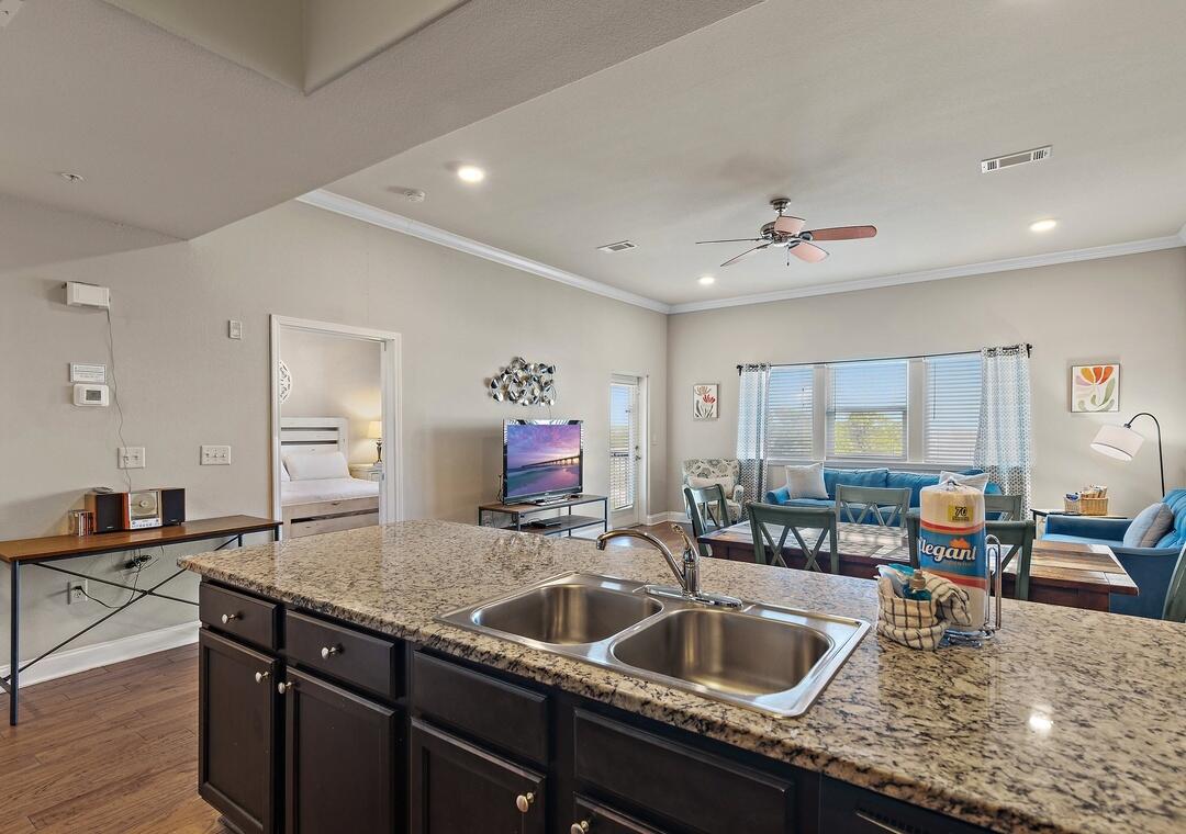 PENTHOUSE-LEVEL LUXURY WITH GULF VIEWS, PRIVATE PARKING AND PRIVATE BEACH ACCESS- THE BEST VALUE IN ALERIO!

Welcome to one of the most compelling opportunities on the Emerald Coast. Perched on the coveted top floor of the highly sought-after Alerio community, this stunning penthouse-level corner residence offers breathtaking Gulf views, exceptional privacy, and an unbeatable location directly across from the sugar-white sands of Miramar Beach.

Currently the most aggressively priced 3-bedroom Gulf-view condominium in Alerio, this is your chance to secure a premier beach retreat, income-producing vacation rental, or second home at an exceptional value.

Step inside and discover a beautifully appointed coastal sanctuary featuring soaring 10-foot ceilings, elegant crown molding, rich wood flooring throughout the living areas, granite countertops, stainless steel appliances, and a spacious open-concept design created for effortless entertaining. The private balcony serves as the perfect backdrop for morning coffee, sunset cocktails, and endless Gulf breezes.

This highly desirable top-floor corner unit enjoys a rare level of privacy with no neighbors above and only one adjoining unit--an uncommon luxury in condominium living. Offered fully furnished and completely turnkey, this residence is ready to begin generating rental income or welcoming guests from day one.  Beyond your front door, the gated and fenced Alerio community provides resort-style amenities including a spectacular heated swimming pool with waterfall features, an oversized hot tub, outdoor grilling stations, deeded owner parking, and additional owner-exclusive parking. The gated setting also provides added peace of mind for both owners and vacation guests.

Location is everything, and Alerio delivers. Enjoy private beach access just steps away, stroll to local favorites including Whale's Tail, Surf Hut, and Cabana Café, or spend the afternoon shopping at Silver Sands Premium Outlets just minutes from your door. Grand Boulevard, championship golf, entertainment, and the Village of Baytowne Wharf are all within easy reach.

Highlights Include:

" Penthouse-Level Top Floor Corner Residence
" Spectacular Gulf Views & Private Balcony
" Directly Across the Street from Beach Access
" Fully Furnished & Turnkey Ready
" No Neighbors Above & Only One Shared Wall
" Heated Resort-Style Pool & Hot Tub with Waterfalls
" Gated Community with Added Security
" Strong Vacation Rental Potential
" Minutes from Dining, Shopping & Entertainment

Luxury, location, privacy, and value rarely align this perfectly. Opportunities like this don't stay available for long.