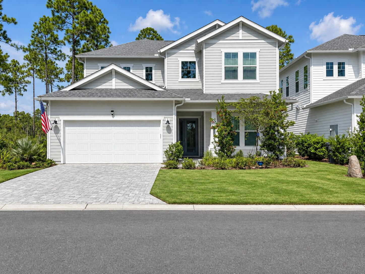 EXCEPTIONAL value in NatureWalk at Watersound Origins! This upgraded Orchid floorplan enjoys a rare homesite--one of only eight in the community offering privacy on two sides--and is located on an intimate 20-home cul-de-sac. The open-concept design centers around a spacious island kitchen with a walk-in pantry, abundant cabinetry and generous countertop space overlooking the dining area and light-filled great room. Upgraded tri-fold doors create seamless indoor-outdoor living and open to the covered lanai, featuring electric roll-down screens and a private backyard with an upgraded privacy wall.

Designed for future outdoor enjoyment, the property is prepped for a pool and hot tub, with a professional quote available upon request. Plumbing is stubbed for an outdoor shower, and a gas line is already installed for a future summer kitchen.

The private first-floor primary suite features split vanities, an oversized shower and a spacious walk-in closet with custom built-ins. A desirable den upgrade with custom cabinets, ice maker, mini fridge  and bar, along with a 2nd bedroom are also on the first-floor.  Upstairs, a loft, third and fourth bedroom and full bath create a comfortable private retreat for guests. Additional upgrades include a 4-foot garage extension, epoxy garage floor, upgraded attic access through the garage, floor outlets in living room, plantation shutters, custom lighting selected through James Craig Furnishings, laundry-room built-ins and an upgraded Modern Air HVAC system. A convenient community back entrance provides access to a road planned to eventually connect toward two area golf courses. With extensive structural, design and outdoor-living upgrades already completed, this move-in-ready NatureWalk home presents an outstanding opportunity in Watersound Origins.