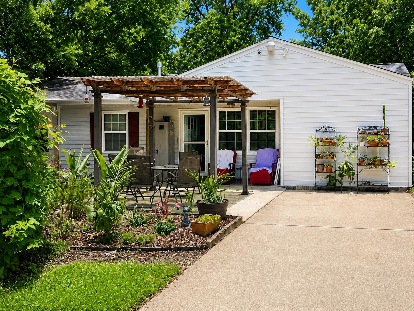 Welcome to an updated 4-bedroom, 1-bath home in Pensacola's established Avondale area offering 1,176 square feet of living space, energy-efficient upgrades, and a long list of improvements completed over the past several years. Originally built in 1959, the home has an effective year built of 1980 according to the Escambia County Property Appraiser, reflecting subsequent updates and improvements made over time. Major updates include a new sewer line and replaced ductwork in 2019, roof and solar panels installed in 2020, a remodeled bathroom in 2022, and a spacious walk-in closet added in 2024. Fresh interior and exterior paint further enhance the home's move-in-ready appeal. Inside, the home offers four bedrooms, comfortable living spaces, an updated bathroom, and a kitchen equipped with newer appliances, including a 2025 microwave, 2026 refrigerator, and 2026 dishwasher. A tankless gas water heater adds another modern, energy-conscious feature. The fourth bedroom includes a generous walk-in closet, creating valuable additional storage and flexibility. Additional improvements include a new front door with screen door in 2024 and a new back door in 2025. Outside, mature landscaping and established trees create an inviting setting, while the fishpond installed in 2024 and pergola adds character to the outdoor space. The large backyard provides plenty of room for entertaining, gardening, recreation, or creating your own outdoor retreat, along with useful storage space. Situated in Northwest Pensacola, this home offers convenient access to I-10, shopping, dining, Navy Federal Credit Union's Pensacola campus, NAS Pensacola, downtown Pensacola, and the Gulf Coast, putting everyday conveniences, major employers, and some of the area's most popular destinations within easy reach. Schedule your private showing today and discover how much this home has to offer.