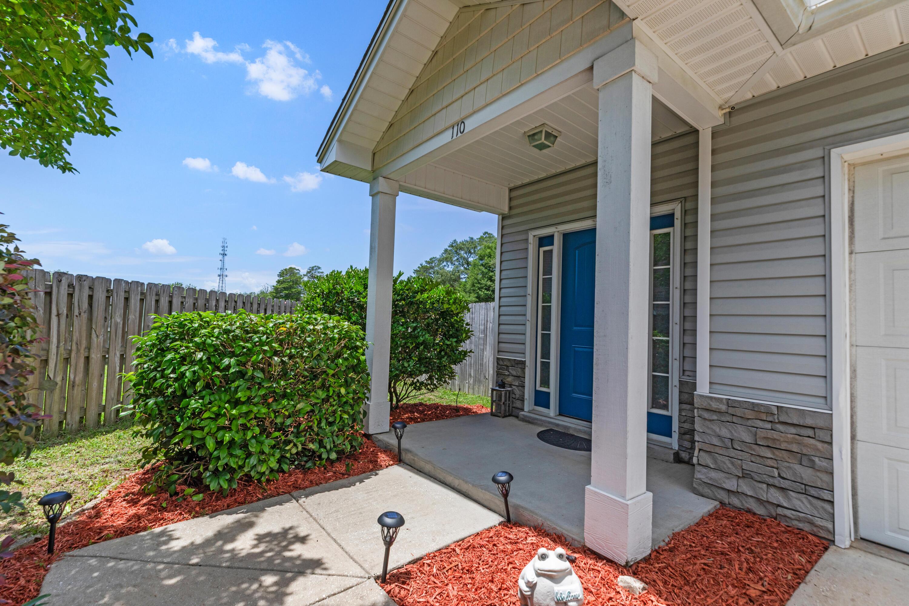 If you are looking for convenient location in Niceville, then look no further! Situated on one of the largest lots in the subdivision, this property offers a rare combination of space, privacy, and accessibility just minutes from schools, shopping, dining, military bases, and the beautiful waters of the Emerald Coast. Inside, the open-concept layout creates a bright and inviting atmosphere, with natural light flowing throughout the main living areas. The kitchen is designed for both everyday living and entertaining, featuring ample counter space, quality appliances, and abundant cabinetry. Several rooms have been freshly painted in recent months, giving the home a clean and updated feel. The spacious primary suite serves as a private retreat, complete with a soaking tub, walk-in shower, and dual vanity. Three additional bedrooms provide flexibility for family, guests, or a home office as well as a dual vanity for the second full bathroom. 

Step outside and discover one of this home's most impressive features--a massive backyard with endless possibilities for entertaining, recreation, pets, or even a future pool. With one of the largest homesites in the neighborhood, there's plenty of room to enjoy outdoor living. Adding even more value, the home is equipped with fully paid-off solar panels, helping keep electric costs remarkably low, with current owners averaging approximately $40 per month. Combining an exceptional location, oversized lot, expansive backyard, and energy-efficient upgrades, 110 Matt Blvd presents a unique opportunity to own a standout property in the heart of Niceville.