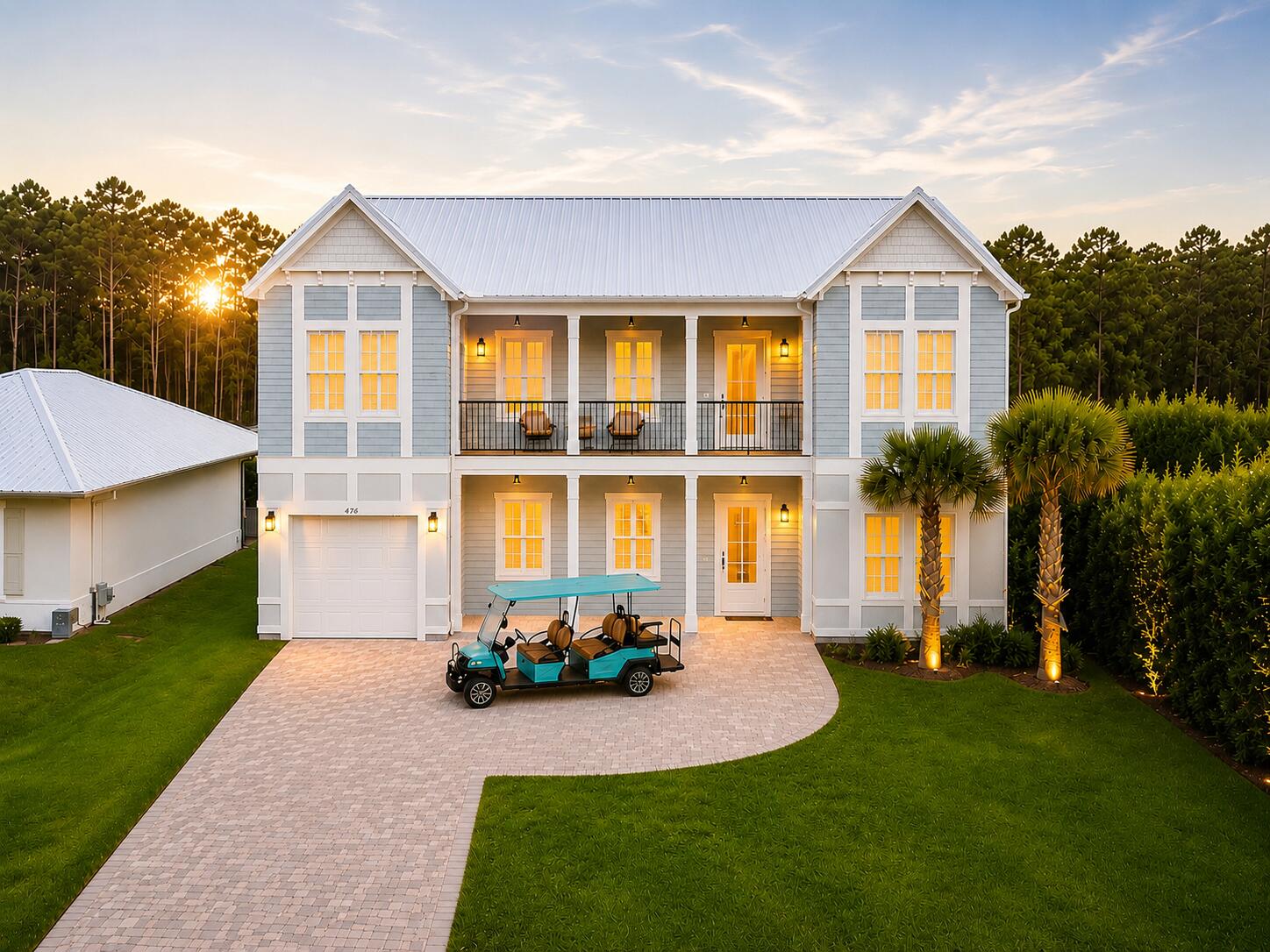476 Seacrest Drive is a coastal sanctuary capturing the essence of living on 30A. Tucked away on an oversized lot just 4 minutes from Alys Beach, this extraordinary residence offers the perfect balance of privacy, sophistication, and effortless living. Backing to a tranquil nature preserve and nestled along one of 30A's most picturesque streets, every arrival feels like an escape. Designed to blur the lines between indoor and outdoor enjoyment, the home centers around a spectacular heated private pool surrounded by an expansive sun-soaked deck, creating an idyllic setting for unforgettable afternoons with family and friends. A spacious garage, elegant paver driveway, and lush backyard complete this exceptional outdoor retreat. Inside, timeless design meets modern luxury. The chef's kitchen serves as the heart of the home, anchored by a breathtaking marble waterfall island, premium appliances, and designer finishes that inspire both intimate family meals and sophisticated entertaining. Whether envisioned as a private coastal haven or an exceptional income-producing asset, this property offers remarkable versatility. With projected annual rental revenue of $205,000 and an estimated 5.3% cash-on-cash return, it presents a rare opportunity to enjoy one of 30A's most coveted lifestyles while benefiting from outstanding investment potential. From morning golf cart rides to the sugar-white sands to peaceful evenings overlooking the preserve, 476 Seacrest Drive is more than a home--it's a place where luxury, nature, and the 30A lifestyle come together in perfect harmony.