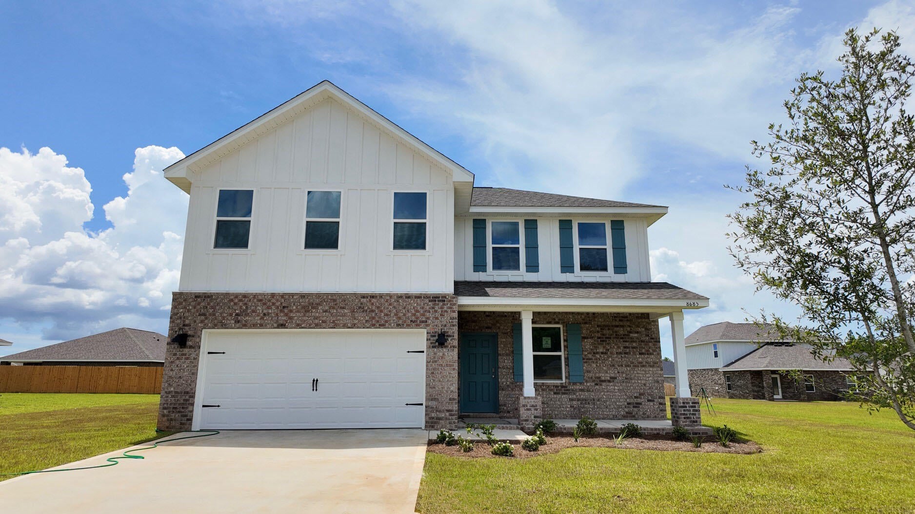 Welcome to the Belfort Plan, at Plantation Woods, our new home community in Milton, FL. Just under 2,400 square feet, this beautiful two- story home offers 4-bedrooms with 2.5-bathrooms, a 2-car garage, and a seamless open layout. The kitchen, living room & dining area flow together for relaxed living. Open kitchen features: all stainless-steel appliances, pantry, Quartz kitchen countertops, nice island, smooth-top range, built in microwave & quiet dishwasher. Bedroom 1 on the first floor offers a spacious walk-in closet, & adjoining bath has a double vanity, large shower, linen, and water closet. This highly desirable home comes standard with a Smart Home Technology package with several Smart devices for your convenience. Hurricane fabric window and door protection is standard. ALL LISTING pictures, colors, features, and size may vary. Square footages are approximate.
