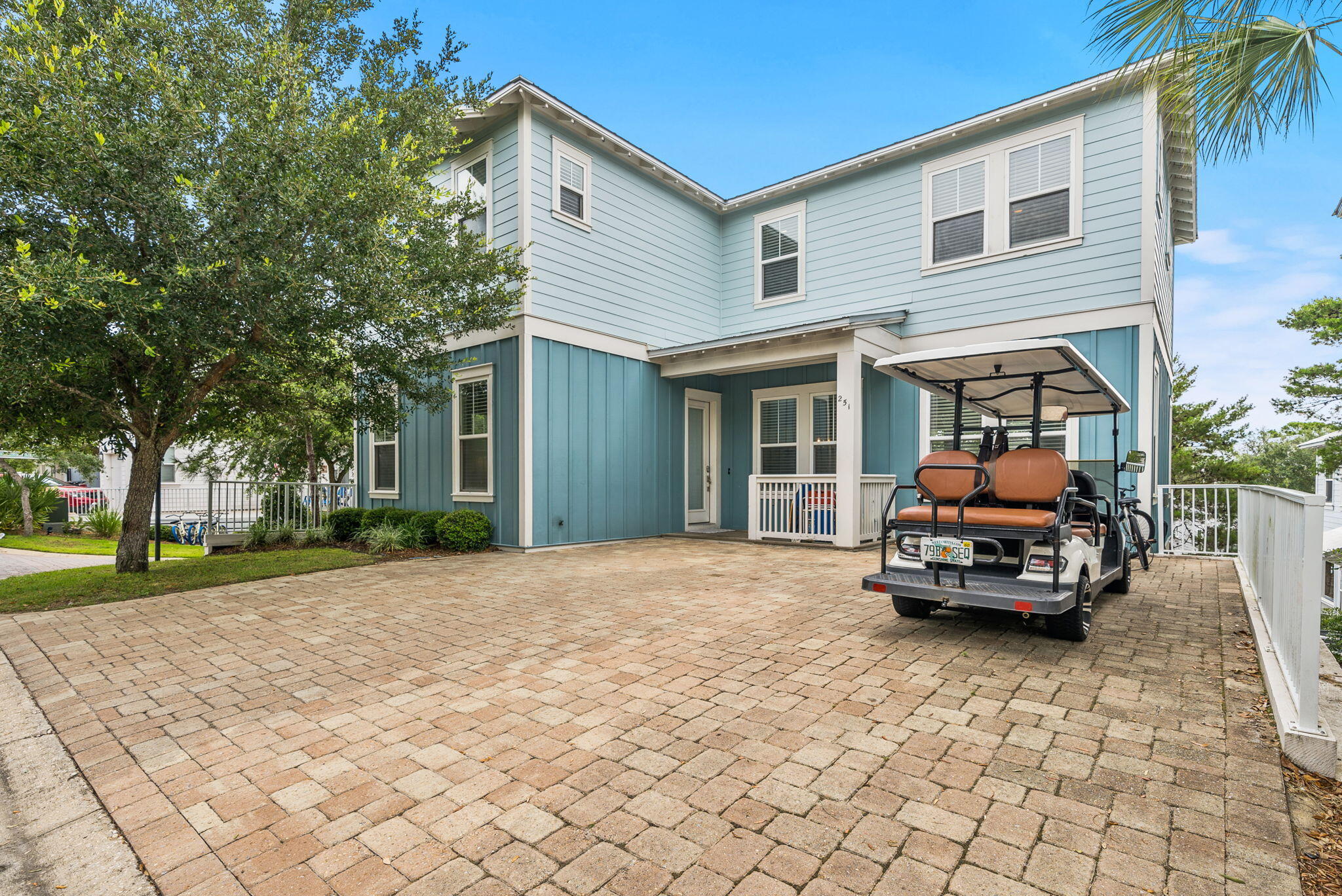 Welcome to your ideal 30A retreat in the highly sought-after Highland Parks community. Built in 2019 and offered turnkey furnished with a 6 seater HAHM Golf Cart!, Enjoy a $7,500 credit at closing toward interior painting, decorating, or other cosmetic improvements to add your final touch! Ideally situated just minutes from the sugar-white sands, dining, shopping, and entertainment of 30A, the home offers the perfect balance of convenience and tranquility. Inside, an open-concept floor plan features a spacious great room, stylish coastal finishes, and a separate second-floor living area, providing plenty of room for family and guests to gather and unwind. Outdoor living is equally inviting with a covered porch perfect for dining al fresco or relaxing after a day at the beach. Highland Parks is known for its exceptional amenities, including one of 30A's most impressive resort-style pools, complete with a scenic observation tower offering Gulf views. Whether you're searching for a primary residence, second home, or investment opportunity, this move-in-ready coastal retreat is ready to be enjoyed from day one.