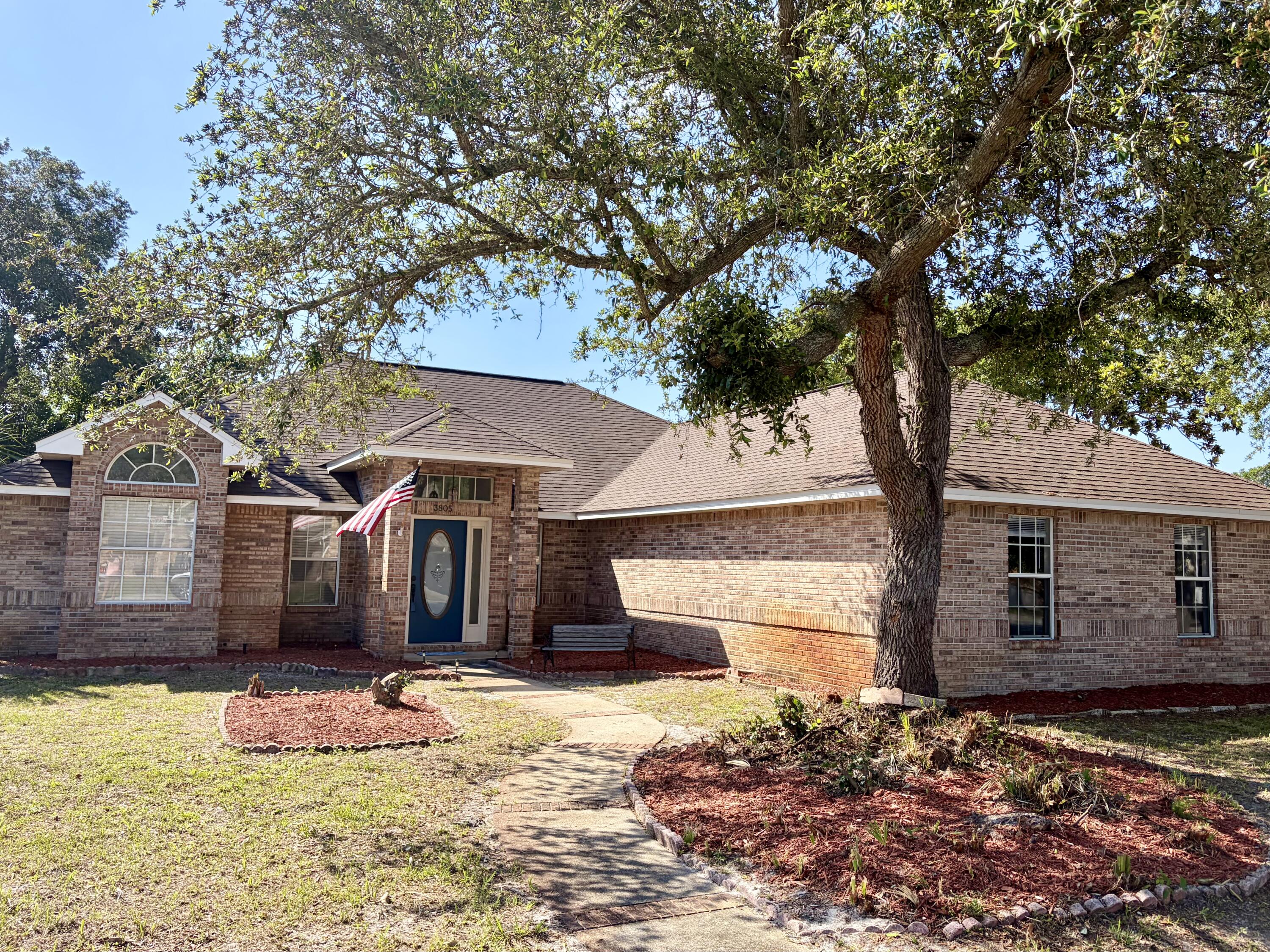 Under contract,Kick out clause in place! 4-bedroom, 2-bath single-family home with open floor plan, brand-new kitchen, quartz countertops, Florida room and a new AC.
This all brick home is located on a corner lot in desirable Indian Trail Estates with No HOA and offers a spacious and open layout designed for both comfort and functionality.
The fully renovated kitchen features quartz countertops, soft-close cabinetry, and modern finishes, flowing seamlessly into the main living area with custom built-ins and a cozy fireplace.
Heated and cooled Florida room with direct access from the primary bedroom creates a private retreat feel. An additional flex space off one of the bedrooms offers the potential for a home office or could be used as a 4th bedroom.
Both bathrooms have been updated with new quartz top vanities. Freshly painted throughout with new AC system installed in 2025, this home is move-in ready. Easy to show- call your favorite realtor and come see it!
