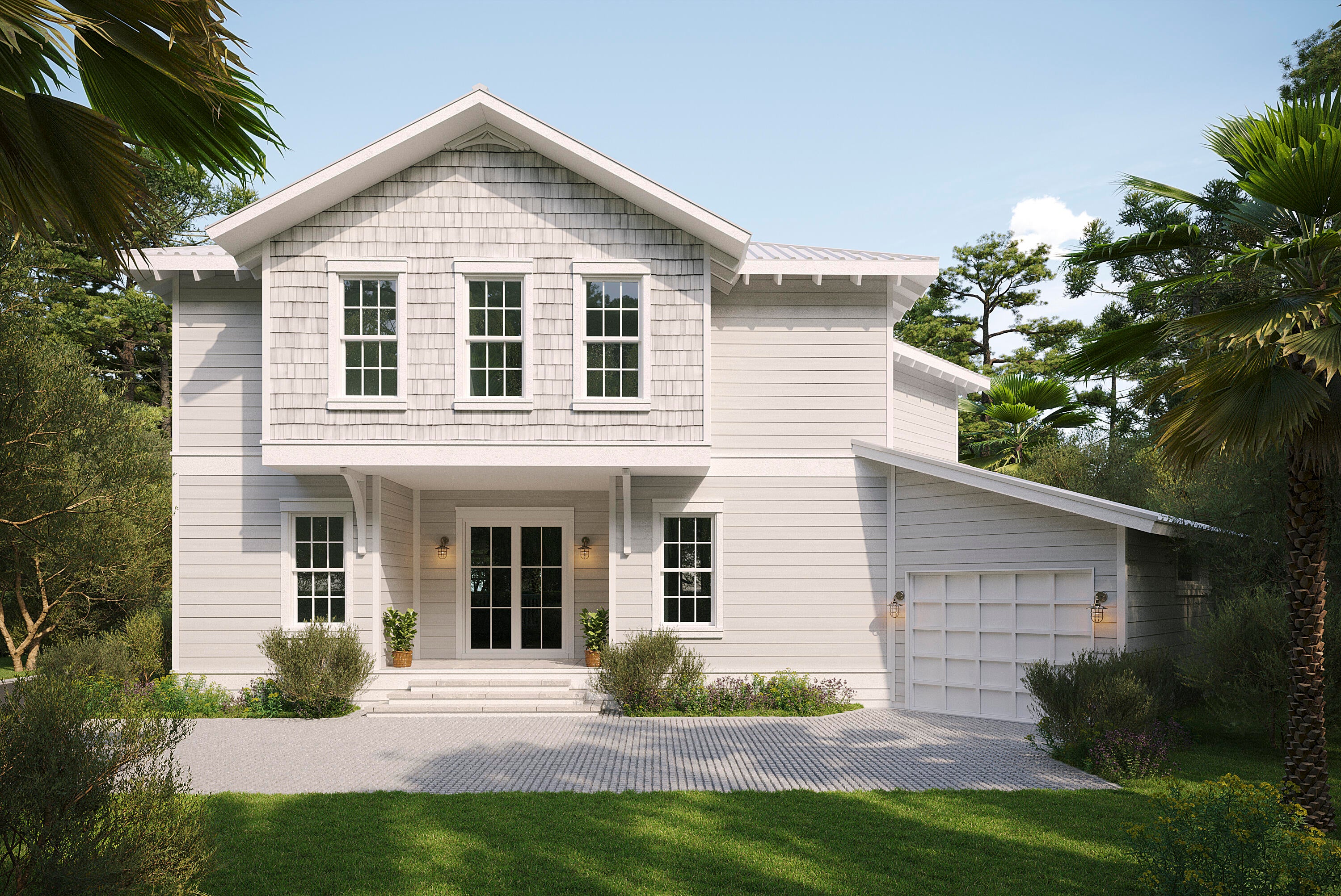 Lot 9 Redbud Lane offers a to-be-built five-bedroom, five-and-a-half-bath residence in Treetop, a gated Inlet Beach community less than half a mile from the Gulf. Perfectly positioned as an ideal secondary home or high-potential rental investment, this property offers approximately 3,213 square feet of conditioned living space across two stories.

Residents and guests enjoy premium amenities including deeded beach access, convenient tram service, a pool, pavilion, and picnic grounds. Treetop offers excellent accessibility with two entry points: one via Highway 98 providing close proximity to 30Avenue, and another through the neighboring Seacrest Beach community.

The main living area connects to an island kitchen with breakfast bar and double ovens. Natural gas serves the dual-fuel range, tankless water heater and fireplace. The primary suite includes a private balcony, walk-in closet, dual vanity and separate shower. An owner's closet provides dedicated storage, while covered porches, an open deck, grilling station and outdoor shower extend the living space outdoors. Parking includes a one-car garage and four-car driveway.

Buyers entering the construction process at the applicable stage may select finishes within the builder's available selections, with a decorating allowance included in the purchase price. Quarterly association dues include grounds maintenance, security, management and cable. Treetop provides convenient access to Highway 98 and is minutes from Rosemary Beach and the east end of Scenic Highway 30A. Short-term rentals are permitted.