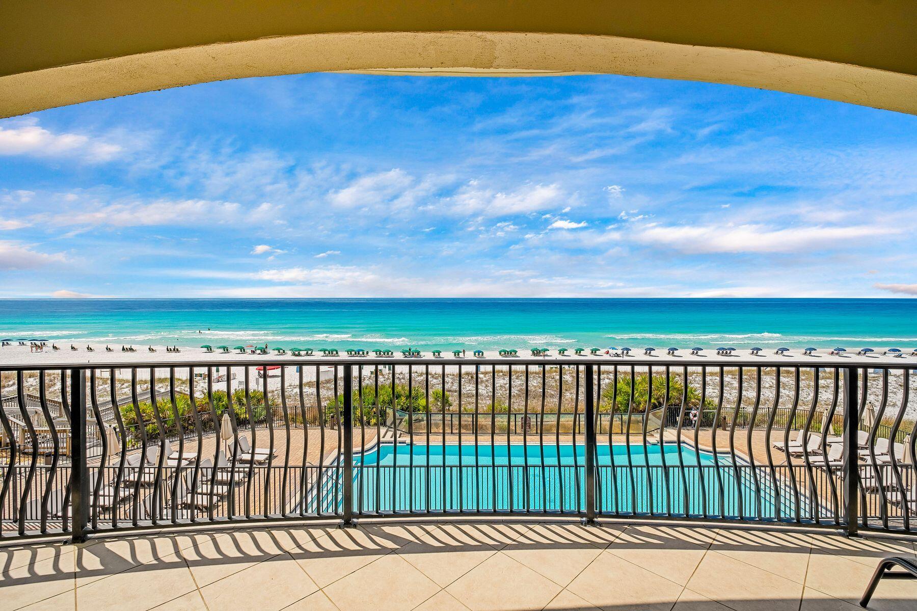 Experience coastal luxury at its finest in this stunning second-floor residence at Villa Coyaba, perfectly positioned along Destin's renowned sugar-white beaches. Spanning approximately 2,200 square feet, this beautifully appointed condominium offers four spacious bedrooms, a charming child's bunk room, and three full bathrooms, creating an ideal retreat for both relaxation and entertaining. The unit also includes two reserved parking spaces in the garage beneath the building for added convenience. Step inside to discover an elegant interior highlighted by 10-ft. ceilings, travertine flooring throughout the main living areas, and newly installed LVP flooring in the bedrooms. New furniture and appliances throughout the residence complement the thoughtfully designed spaces, while the open-concept layout flows seamlessly into a gulf-front balcony, where breathtaking, unobstructed views provide the perfect backdrop for morning coffee or evening sunsets.

The newly remodeled gourmet kitchen is a standout feature, showcasing new quartz countertops and equipped with top-of-the-line stainless steel appliances, including a sought-after gas cooktop and built-in ice machine, perfect for hosting and everyday convenience.

Enjoy exclusive access to an array of premier amenities, including 310 feet of private beach frontage, a seasonally heated gulf-front infinity-edge pool, a fully equipped fitness center, and secure underground parking. Seasonal complimentary beach chair service further enhances the effortless coastal lifestyle.

Ideally located along Scenic Highway 98 in the heart of Crystal Beach, Villa Coyaba offers both tranquility and convenience, with world-class shopping, dining, and entertainment just a short drive away.

This exceptional property blends luxury, comfort, and an unbeatable beachfront location--offering the ultimate Crystal Beach living experience.