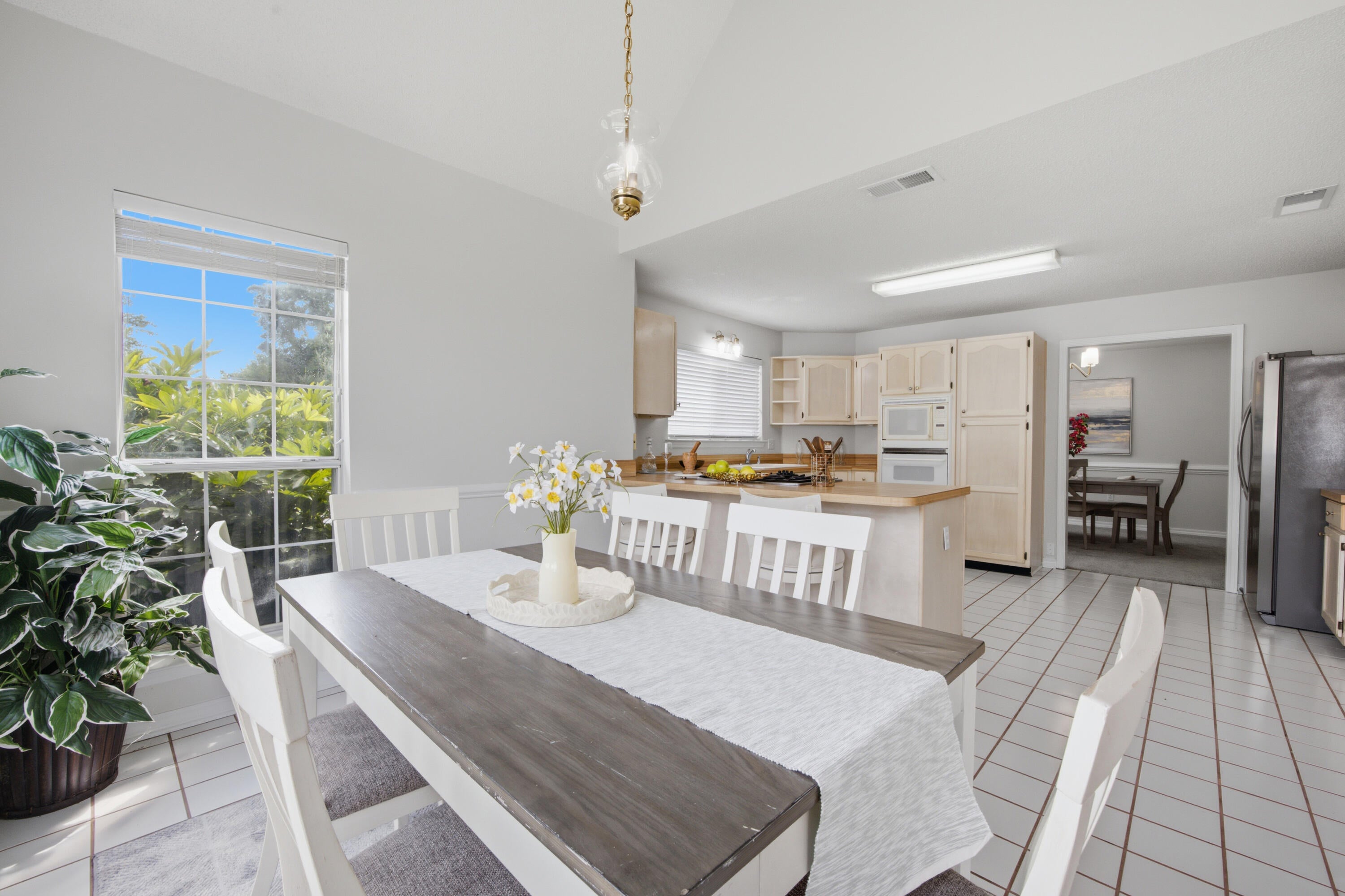 * RECENTLY UPDATED * home has been freshly painted with modern neutral paint, newly updated stylish fixtures, new ceiling fans, brand new garage door, AND Staged! This layout is move-in ready while still offering room for you to customize over time. Welcome to 2812 Lee Trevino Court in Shalimar, a light, bright, and freshly updated home on an elevated corner lot in the desirable Lake Pointe community. Perfectly situated for military personnel, this location offers an effortless commute, located just 4 miles from Eglin Air Force Base (West Gate), 12 miles from Hurlburt Field, and 18 miles from Duke Field.

Step inside to a living room featuring vaulted ceilings, a cozy gas fireplace, and French doors that flood the space with natural light. The main-floor primary suite serves as a private retreat with a whirlpool tub, separate shower, double vanities, and a generous walk-in closet. An open eat-in kitchen complete with a breakfast bar, JennAir-style range, and separate formal dining area makes entertaining seamless, while the versatile upstairs loft provides an ideal footprint for a home office, study, or playroom and 2 other  spacious bedrooms and a bathroom. Enjoy peace of mind with major improvements already completed: a roof replacement in 2022, an upsized HVAC unit installed in 2018, a new garage door 2026, and a dedicated lawn pump that utilizes the local aquifer to keep the yard plush and green. Outdoor living is a breeze in the private, fully fenced backyard featuring a covered patio and extra lawn space extending beyond the fence line. Residents also enjoy quick access to local recreational spots like Meigs Park Boat Ramp (2 miles), Shalimar Pointe Golf Club (3 miles), and Shalimar Yacht Basin (4 miles). This is a rare opportunity to secure a move-in-ready home with fantastic upside in a prime location - bring all offers today!