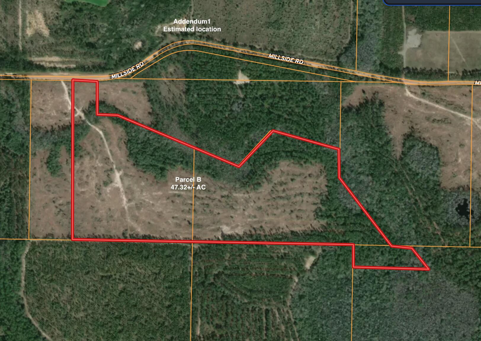 Discover 47.23± acres on Millside Road in Laurel Hill, just off Hwy 85. This tract offers a mix of open space and timber, creating opportunities for outdoor recreation, future building, or long-term investment. Its location provides a rural setting with convenient access to surrounding communities. The county has paving plans in place for Millside Road, adding to the appeal of this property.