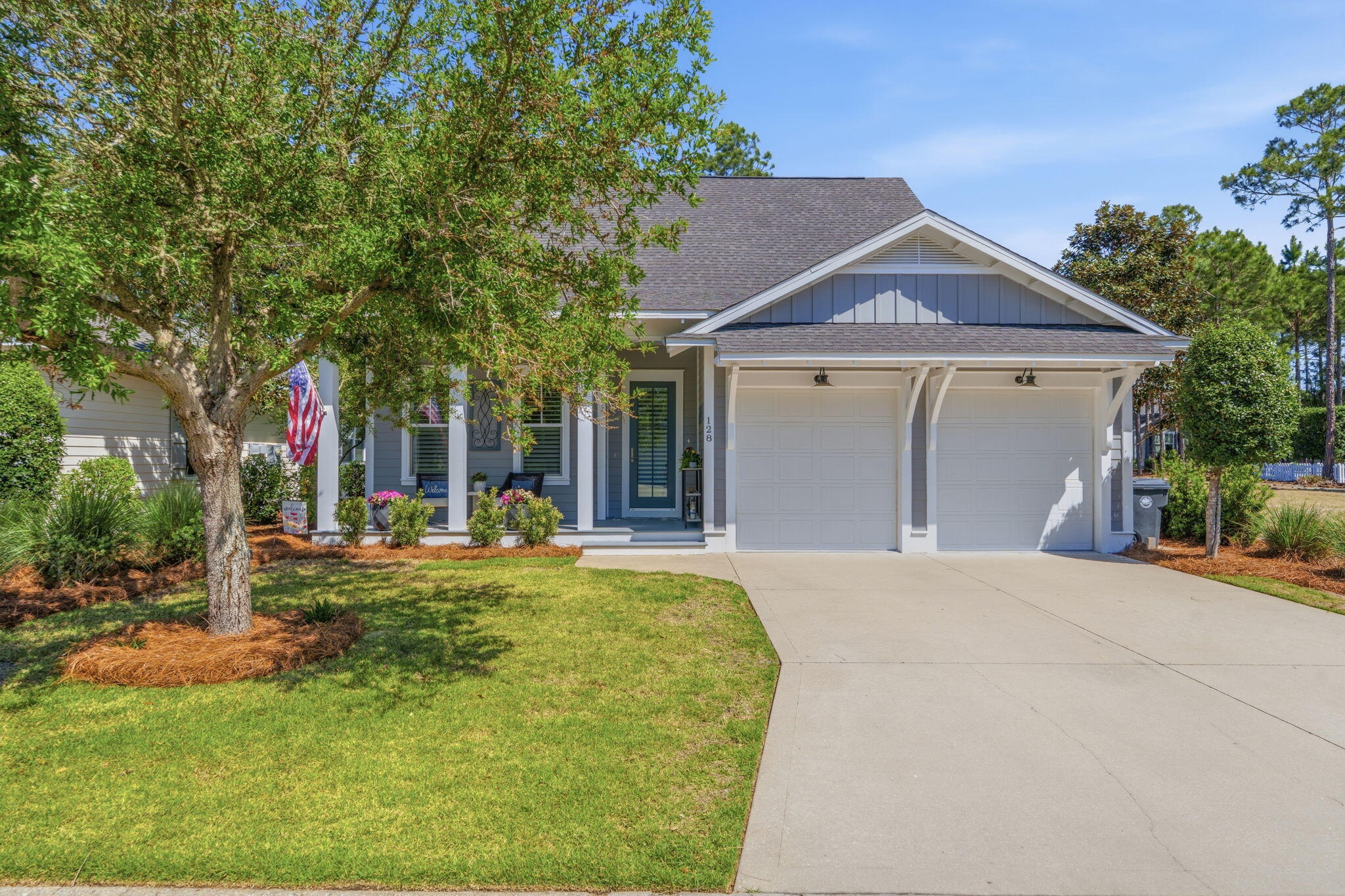 Welcome to 128 Jack Knife Drive, where elegant coastal living meets thoughtful design in the heart of Watersound Origins. Perfectly positioned alongside one of the community's most coveted green spaces, this home offers a rare combination of privacy, charm, and connection to everything that makes this neighborhood so special.

Built in 2016 and meticulously upgraded with over $100,000 in enhancements, this residence showcases a seamless blend of modern luxury and everyday functionality. From the moment you step inside, you are welcomed by an expansive open concept layout filled with natural light, soaring 10 foot ceilings, rich hardwood flooring, and plantation shutters that add warmth and sophistication throughout.  At the center of the home, the gourmet kitchen is both stunning and highly functional. Featuring an oversized quartz island with waterfall edges, seating for eight, stainless steel appliances, a gas vented range, extended countertops, and a custom dry bar, this space was designed for both entertaining and everyday living. A custom built window seat with storage adds an extra layer of charm and thoughtful detail.

The living room offers a comfortable yet elevated space to gather, enhanced by newly added sliding glass doors that open seamlessly to the outdoor living area. The first floor primary suite is a peaceful retreat, complete with a spacious walk-in closet, double vanities, and a walk-in shower. Newly added sliding glass doors in the primary suite create direct access to the porch, allowing for a true indoor and outdoor living experience.

Step outside to a show stopping backyard retreat. The custom designed 30 by 15 screened porch is built for year round enjoyment and features a full summer kitchen, retractable screens, a gas fireplace, and stationary heaters above the dining area for added comfort. Overlooking an expansive fenced yard, this space is perfect for hosting, relaxing, and making lasting memories. A whole house generator provides an added layer of convenience and peace of mind.
Additional upgrades include custom wood accent walls in the primary suite and living areas, along with high-end remote-controlled blinds on the front door, living room slider, back door, and primary bedroom slider, offering both style and flexibility.

Life in Watersound Origins is all about lifestyle. Residents enjoy access to Village Commons with a resort style pool, fitness center, playground, and sports courts, along with tennis, pickleball, and dock access on Lake Powell. The Origins Golf Course, recognized as one of the top par 3 courses in the world, offers a unique and beautifully designed golfing experience. Miles of walking and biking trails connect the entire community, creating a peaceful and active environment.
Just moments away, Watersound Town Center offers convenient access to dining, shopping, Publix, Starbucks, medical services, and a vibrant event pavilion with year round activities. With no short term rentals allowed, this community fosters a true sense of connection and belonging while still being just minutes from 30A and the white sand beaches of Inlet Beach.

128 Jack Knife Drive is more than a home, it is a lifestyle. A rare opportunity to enjoy luxury, comfort, and community all in one of South Walton's most sought after neighborhoods.

A $75 non-refundable application fee will be collected for each adult applicant to cover credit, criminal background, and application screening. Tenant shall maintain renter's insurance throughout the lease term with a minimum of $300,000 in personal liability coverage, with proof of insurance required prior to occupancy. A refundable pet security deposit of $1,000 is required for up to two (2) approved pets and will be refunded at the end of the lease, less any damages. At lease execution, all required security deposit(s), pet deposit(s), and any prepaid rent shall be due and payable. Rent includes lawn care, pest control, and HOA dues. Tenant is responsible for all other utilities and services. All information provided, including room dimensions and measurements, is deemed reliable but not guaranteed and should be independently verified by Tenant.