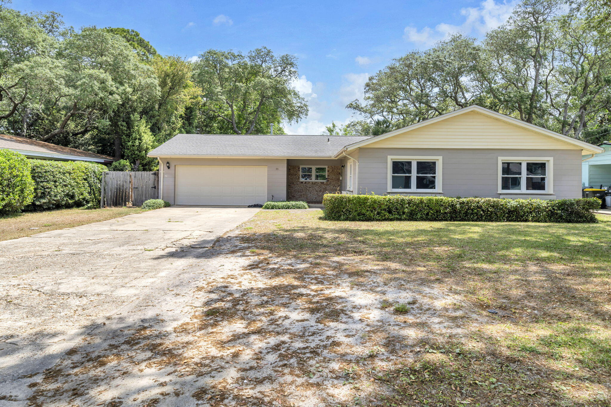 Experience the buzz surrounding Elliott Point, Fort Walton Beach's hottest real estate and a wise investment for your future. Just a stone's throw from beaches, shopping, schools, military bases, entertainment, and Ferry Park, the area offers a plethora of amenities. Elliott Point is a golf cart community, so you'll likely bump into your neighbors on the serene streets.

This renovated home boasts an open floor plan and over 2,200 square feet of living space. A fourth bedroom can be easily added, providing flexibility and functionality. The kitchen is equipped with stainless steel appliances, custom cabinetry, recessed lighting, and a breakfast bar. Adjacent to the kitchen is a utility room with a washer and dryer, plus extra space for a pantry. To sweeten the deal, the seller has agreed to install a new roof before closing and offers a home warranty for both the home and the pool. There are no HOA or rental restrictions, and flood insurance is not required. Welcome to our neighborhood!