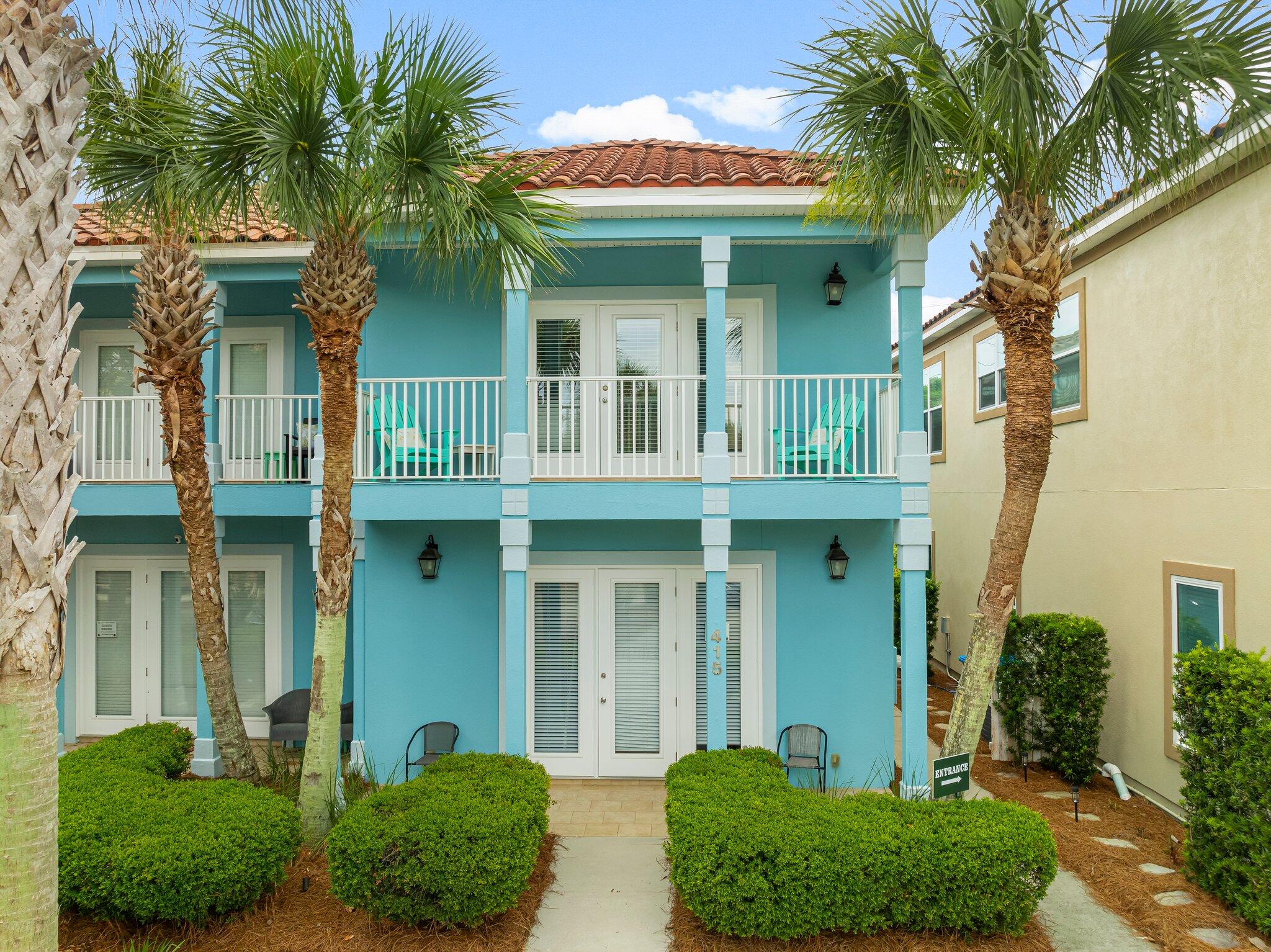 Welcome to this beautiful coastal home on the desirable west end of Panama City Beach, close to 30A/Rosemary Beach (just 8 minutes away), in the gated La Valencia Beach Resort community. Positioned directly across the street from the beach, this home offers rare Gulf views and a resort-style layout designed for relaxing and entertaining.
The main living area features 10-foot ceilings, crown molding, and an open kitchen, dining, and living room layout that's bright and inviting. The kitchen offers custom cabinetry, granite countertops, generous prep space, and bar seating for four alongside dining seating for six. Just off the living room, a large covered balcony delivers direct Gulf views -- the perfect spot for morning coffee or evening sunsets.
The spacious primary suite is filled with natural light and has its own private balcony, plus an ensuite bath with dual vanity, soaking tub, and separate shower. Two other well-appointed bedrooms offer ample storage throughout.All bedrooms have newly installed flooring.
Downstairs, a flexible second living area includes a sitting area, dining/game table, and wet bar with sink, mini fridge, dishwasher, ice maker, and microwave -- ideal for entertaining after a beach day or as extra guest space, with private patio access.
La Valencia's grounds are lined with mature oaks and magnolias for a peaceful, pet-friendly resort feel. Residents enjoy deeded beach access, a heated owners pool, hot tub, clubhouse with kitchen and gaming setup, fitness center, tennis/pickleball court, a spacious driveway, and a second Gulf-front pool with sundeck, restrooms, and golf cart parking.
Everyday conveniences are close by too, with Pier Park, Aldi, Publix, and Walmart just minutes away.
With short-term rentals allowed, Gulf views, and beach access directly across the street, this property is a great opportunity as a primary residence, second home, or vacation rental investment.