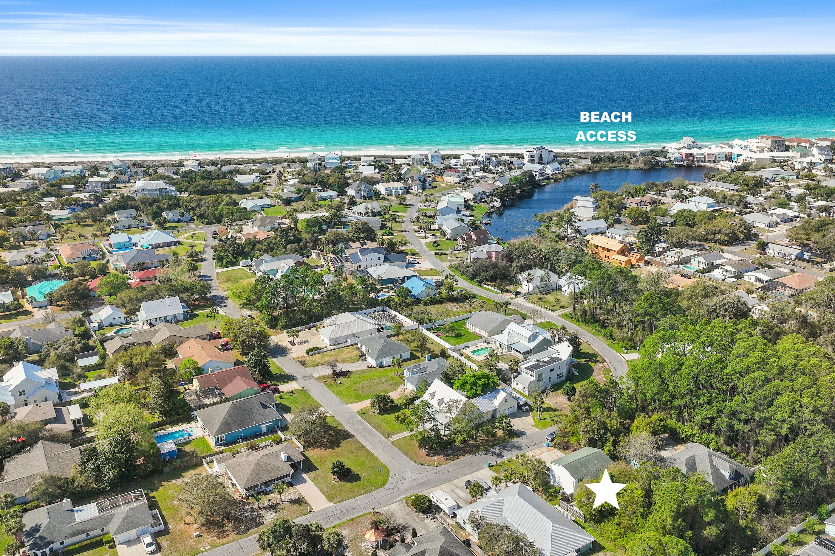Investment opportunity in the desirable Gulf Vista community on the west end of Panama City Beach! This fully occupied duplex offers immediate rental income and exceptional future potential. Situated on a large lot with room to expand, add additional improvements, or create enhanced outdoor living spaces, this property offers flexibility that goes beyond a typical duplex investment.

Ideal for an owner-occupant looking to offset expenses by living in one unit while generating income from the other, this property presents a rare opportunity in a highly sought-after coastal location.

One standout feature of this location is its proximity to the secluded beach access at the south end of Lakeview Drive--an undeveloped stretch of coastline with no homes built directly on the beach, offering a more natural, quiet, and uncrowded beach experience that is increasingly hard to find.

BOTH UNITS NOW FEATURE FRESH INTERIOR PAINT AND BRAND NEW CARPET.

Each unit features a functional two-bedroom, one-bath layout with numerous updates over the years, including new windows in 2018 and renovations completed in 2021.

Unit 21106 received a new water heater in 2025. In 2026, Unit 21104 was further improved with an updated bathroom, new kitchen flooring, and updated appliances, including a washer, dishwasher, range, and hood.

Positioned on the west end of Panama City Beach, this property offers convenient access to the dining, shopping, and charm of 30A to the west and Pier Park to the east.  New hot water heater installed in 21106 in 2025. In 2026, Unit 21104 was further improved with new carpet, fresh interior paint, an updated bathroom, and updated kitchen flooring, along with washer, dishwasher, range, and hood, featuring white appliances.
Unit 21104 includes stainless steel appliances, washer and dryer, interior paint, a remodeled bathroom, water heater, carpet, and a rocked backyard with an 8'x10' storage shed.
Positioned on the west end of Panama City Beach, this property enjoys convenient access to the dining, shopping, and charm of Scenic Highway 30A, while still being just a short drive to Pier Park to the east--offering the best of both lifestyles.
With vacation rentals restricted per deed, this property is well-suited for stable, long-term rental income while still benefiting from a highly desirable coastal location.
