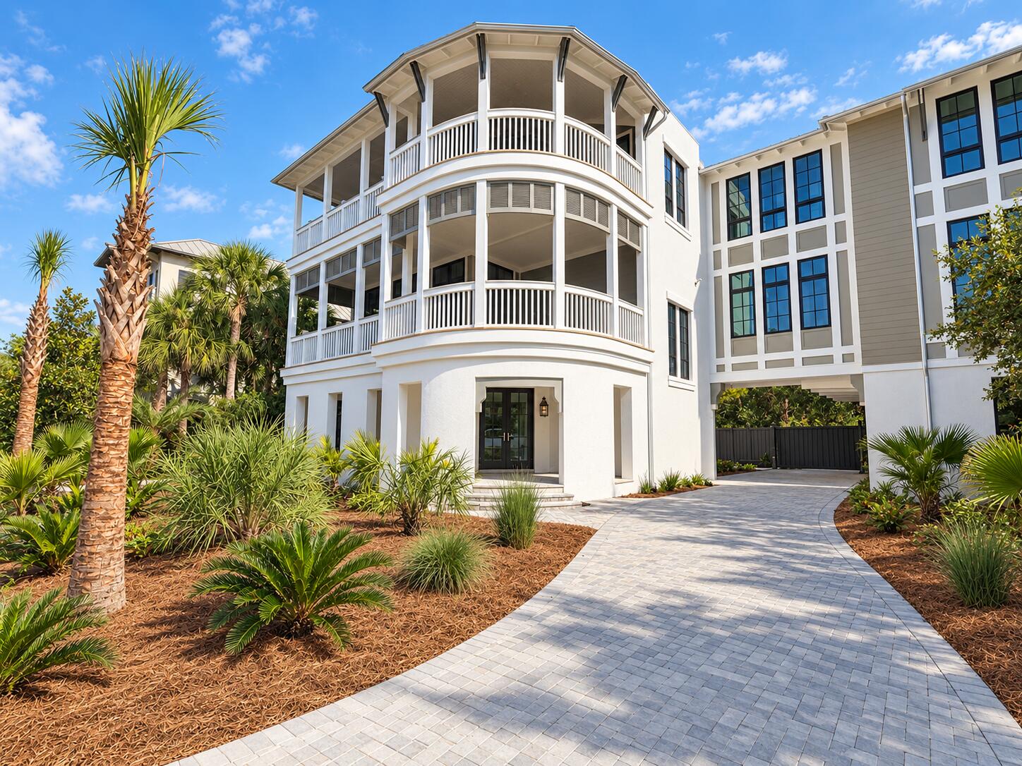 Introducing an extraordinary new-construction opportunity in The Retreat, one of 30A's most private and exclusive gated beachfront communities. Designed by acclaimed architect Tim McNamara and Alan I Scott Construction. This exceptional coastal residence will encompass approximately 9,536 square feet under roof, including 5,020 square feet of heated and cooled living space, with expansive Gulf views from the oversized second- and third-floor porches.

A dramatic drive-through motor courtyard creates an unforgettable arrival and is flanked by a two-car garage on one side and a separate one-car garage on the other. The first level also features a private guest suite and an oversized beach room with space for paddleboards, kayaks, bicycles, chairs and other coastal essentials, along with a convenient half bath and outdoor shower.

Just below the main level, the resort-inspired outdoor living area is designed for year-round entertaining. Highlights include a spa-style private pool, expansive paver deck, covered outdoor living area, summer kitchen, pool bath and shower.

The second floor serves as the heart of the home, offering an oversized living and dining area with a fireplace, wine closet, large scullery, and seamless access to a spacious rear terrace overlooking the pool. The gourmet kitchen will feature Thermador appliances, a large statement island, and coffee bar. This level also includes one of two luxurious primary suites, complete with a fireplace, separate closets, and spa-like bath. The third floor features a second primary suite with vaulted ceilings, fireplace and expansive Gulf views, along with two additional bedrooms, a dedicated bunk room, study, laundry room and multiple bathrooms. In total, the residence offers five bedrooms plus a bunk room, multiple gathering spaces and exceptional privacy for owners and guests. An elevator provides convenient access to every level.

Timeless coastal architecture is expressed through classic Hardie board siding, a concrete stucco first level, standing-seam metal roofing, decorative shutters, oversized windows, expansive porches and graceful balconies. Residents of The Retreat also enjoy exceptional resort-style amenities, including a spectacular community pool overlooking more than 3,000 feet of private beachfront.

This is a rare opportunity to own a thoughtfully designed architectural statement offering Gulf views, exceptional indoor-outdoor living and refined coastal luxury in one of the most coveted communities along Scenic Highway 30A.