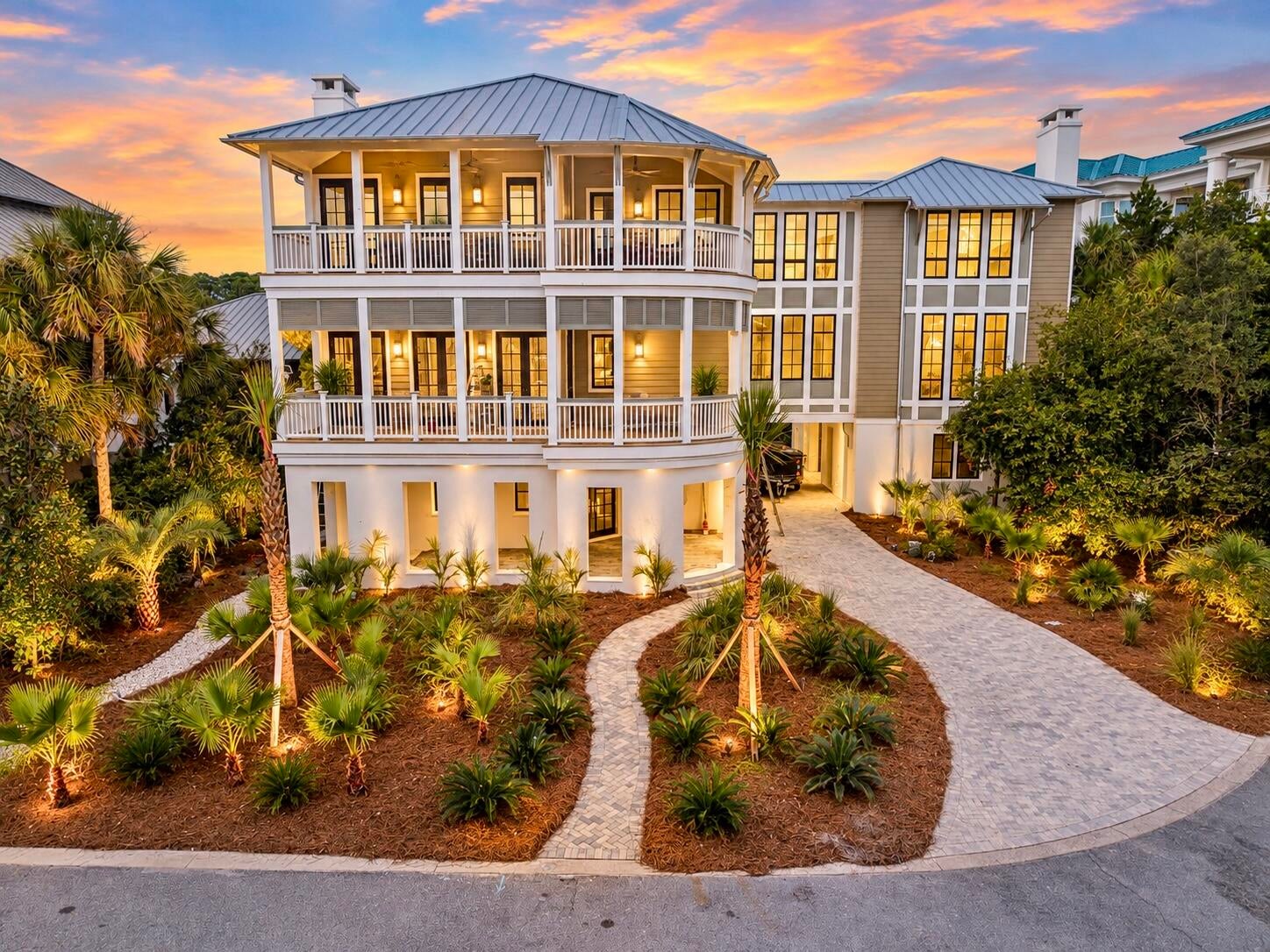 Introducing an extraordinary new-construction opportunity in The Retreat, one of 30A's most private and exclusive gated beachfront communities. Designed by acclaimed architect Tim McNamara and Alan I Scott Construction. This exceptional coastal residence will encompass approximately 9,536 square feet under roof, including 5,020 square feet of heated and cooled living space, with expansive Gulf views from the oversized second- and third-floor porches.

A dramatic drive-through motor courtyard creates an unforgettable arrival and is flanked by a two-car garage on one side and a separate one-car garage on the other. The first level also features a private guest suite and an oversized beach room with space for paddleboards, kayaks, bicycles, chairs and other coastal essentials, along with a convenient half bath and outdoor shower.

Just below the main level, the resort-inspired outdoor living area is designed for year-round entertaining. Highlights include a spa-style private pool, expansive paver deck, covered outdoor living area, summer kitchen, pool bath and shower.

The second floor serves as the heart of the home, offering an oversized living and dining area with a fireplace, wine closet, large scullery, and seamless access to a spacious rear terrace overlooking the pool. The gourmet kitchen will feature Thermador appliances, a large statement island, and coffee bar. This level also includes one of two luxurious primary suites, complete with a fireplace, separate closets, and spa-like bath. The third floor features a second primary suite with vaulted ceilings, fireplace and expansive Gulf views, along with two additional bedrooms, a dedicated bunk room, study, laundry room and multiple bathrooms. In total, the residence offers five bedrooms plus a bunk room, multiple gathering spaces and exceptional privacy for owners and guests. An elevator provides convenient access to every level.

Timeless coastal architecture is expressed through classic Hardie board siding, a concrete stucco first level, standing-seam metal roofing, decorative shutters, oversized windows, expansive porches and graceful balconies. Residents of The Retreat also enjoy exceptional resort-style amenities, including a spectacular community pool overlooking more than 3,000 feet of private beachfront.

This is a rare opportunity to own a thoughtfully designed architectural statement offering Gulf views, exceptional indoor-outdoor living and refined coastal luxury in one of the most coveted communities along Scenic Highway 30A.