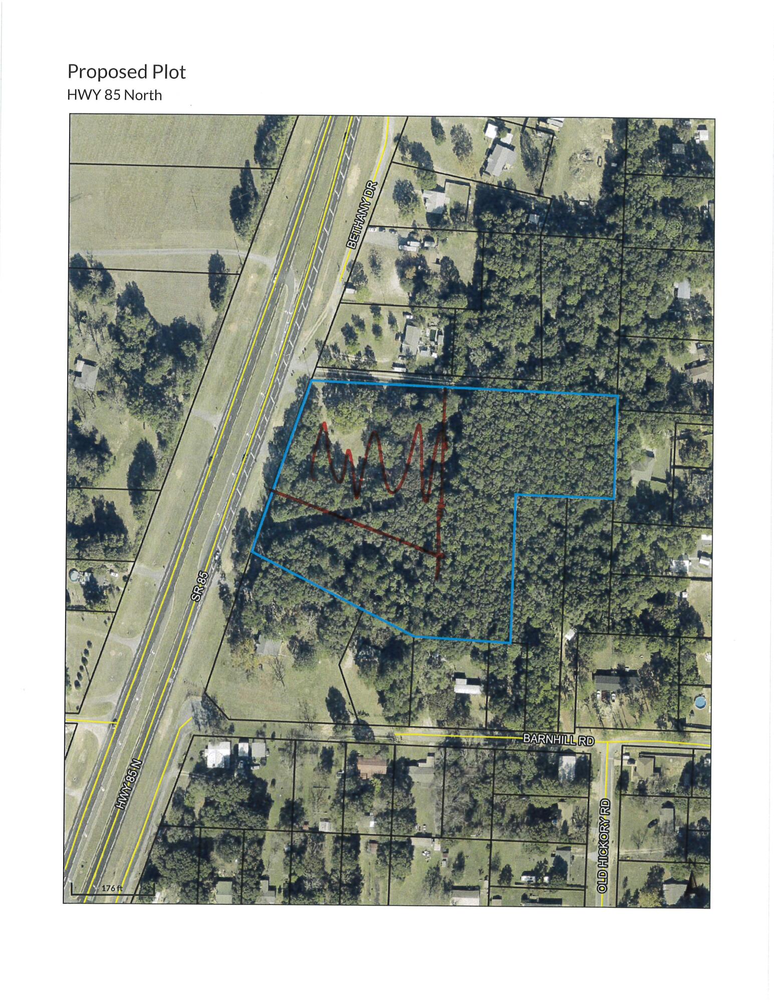 ZONED MIXED USE! 
This property would also be great to build your dream home on. There are an abundance of mature trees for shade and to provide the picturesque Southern property. This property will be split off the larger piece of land and is subject to county approval and recording