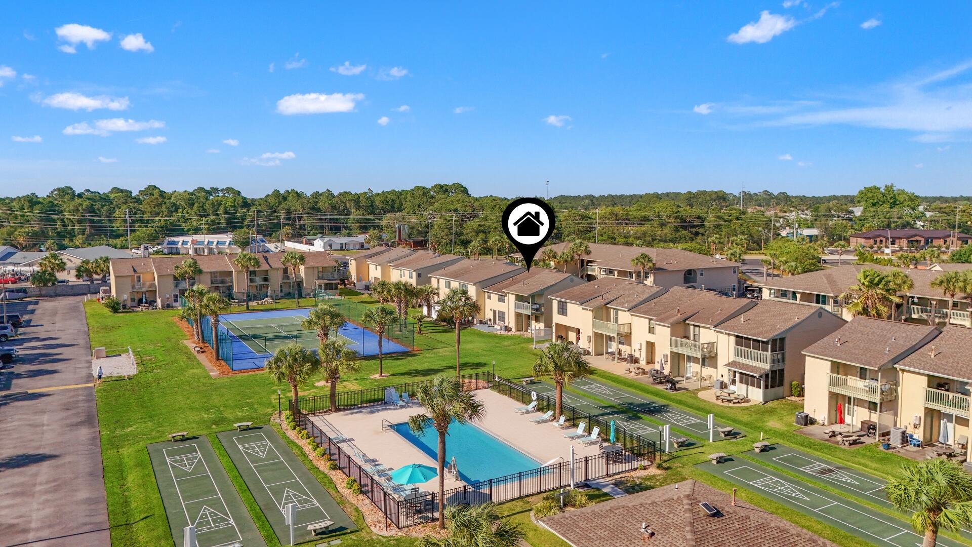 Rare opportunity to own a 4-bedroom unit in one of the most desirable gated resort communities in Panama City Beach. Units like this rarely become available in this neighborhood, especially in this location and at such an incredible price. Don't miss your chance to own a truly hard-to-find property!
One of the biggest features? This unit backs directly up to a HEATED POOL, Shuffleboard Courts, and Tennis Court giving you resort-style amenities practically right out your back door. Whether you're looking for a primary home, vacation property, or investment opportunity, the location inside the resort alone makes this unit stand out. The layout offers plenty of room for family, guests, or rental potential with 4 bedrooms and comfortable living space throughout. Additional highlights include two assigned parking spaces right outside your door and the convenience of no elevators. STR allowed with strong GRI potential! FHA and VA friendly! 
Gulf Highlands Beach Resort offers incredible amenities including 11 Pools (5 Heated), Tennis Courts, Pickleball Courts, Mini Golf, Fitness Room, Playgrounds, Shuffleboard, and a Gulf-Front Restaurant & Pool with private beach access. Golf carts are allowed throughout the resort which makes getting around easy and fun.
Properties with this bedroom count and this kind of location inside the resort are hard to find, especially backing up to amenities like this. Call your agent TODAY to schedule a private showing before this one is gone!
