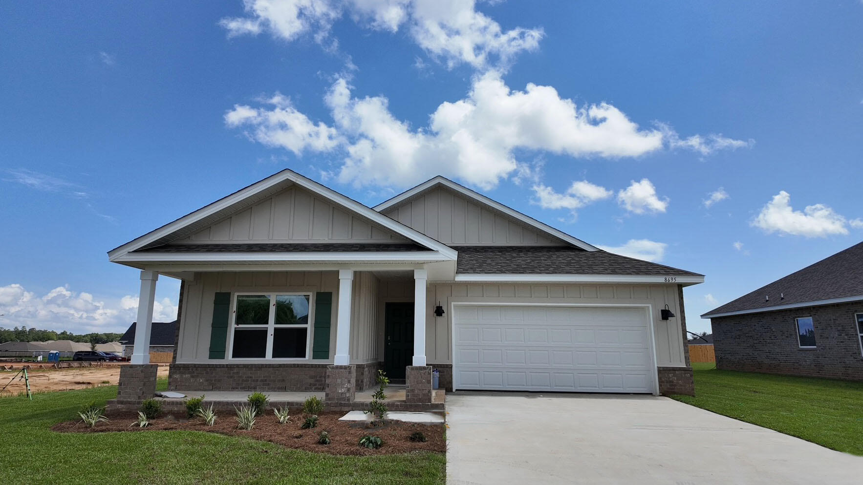 Welcome to Plantation Woods! The Creekside model is a spacious and desirable open concept floorplan, built-in lighting and a fabulous layout for relaxed living featuring 5 bedrooms, 3 bathrooms, 2-car garage, and the 'Smart Home Connect 'System with a variety of convenient Smart Home devices you will love. Spacious Great Room and dining area is open to the kitchen and lots of windows for natural lighting. The well-designed open kitchen includes stainless steel appliances, a smooth-top range, built-in microwave, quiet dishwasher, corner pantry, island bar, eye-catching wood-look flooring, stone countertops in the kitchen and baths, and plush carpet in the bedrooms. Fabric Hurricane door and window protection is also included. Call or text to schedule a tour today! ALL LISTING pictures, colors, features, and size may vary. Square footages are approximate.