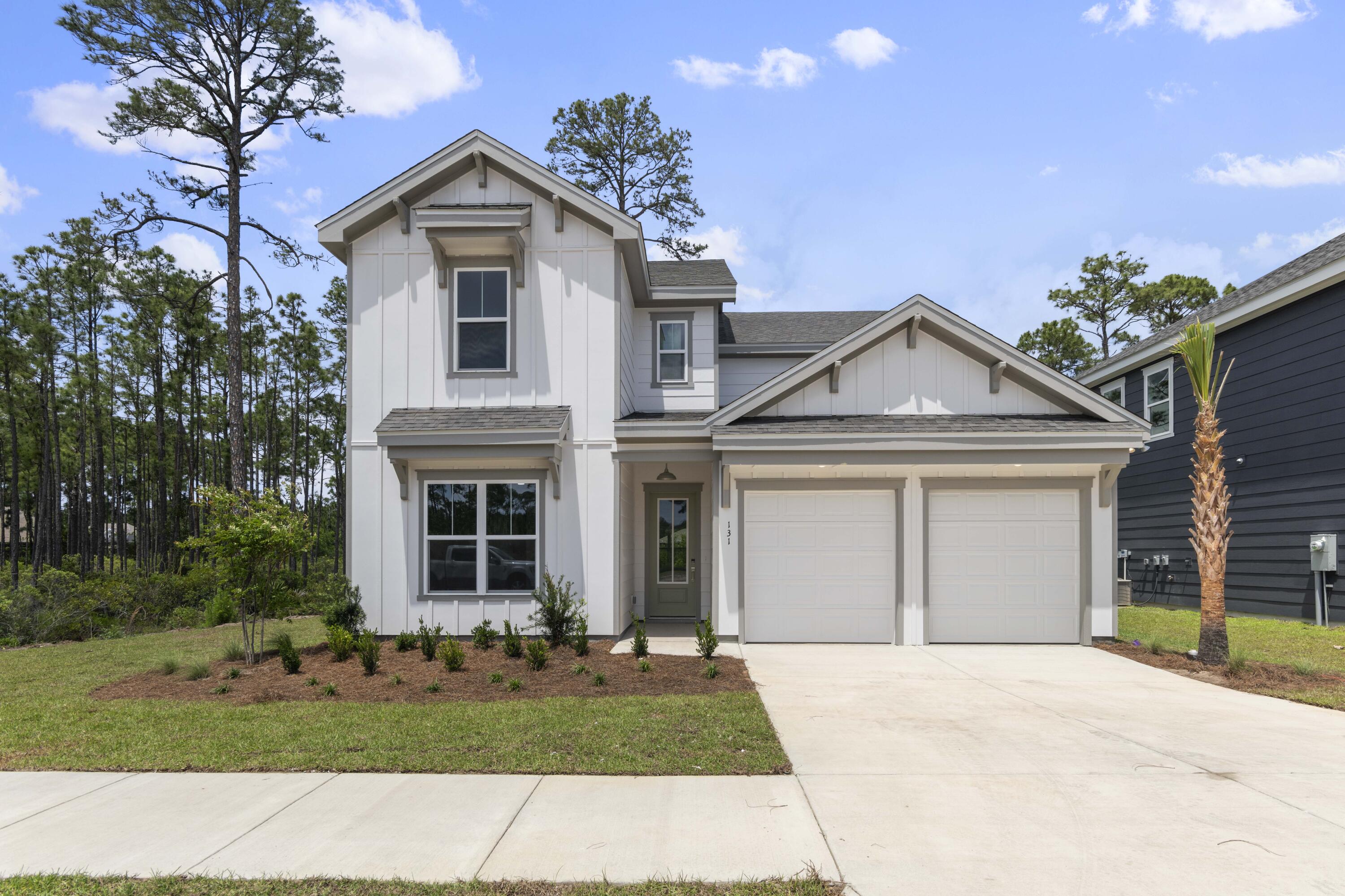 **UNDER CONSTRUCTION** Welcome to Brizo, an exciting new community where coastal charm meets everyday convenience. Now is the perfect time to secure your new home in this thoughtfully planned neighborhood featuring just 18 homesites. Ideally located near the bay and just minutes from the area's beautiful beaches, shopping, dining, and entertainment, Brizo also offers easy access to 30A, Grayton Beach, and Topsail Hill Preserve State Park.

The Mozart floor plan is designed for modern living, offering 5 spacious bedrooms, 3.5 bathrooms, an open-concept main living area, and a versatile upstairs loft perfect for a media room, playroom, or home office. Enjoy both covered and uncovered outdoor decks, providing the perfect spaces to relax or entertain year-round.

Each home is thoughtfully appointed with premium standard features, including impact-rated windows and doors, quartz countertops, kitchen cabinetry extending to the ceiling, luxury vinyl plank flooring throughout the main living areas and bedrooms, and exceptional craftsmanship throughout. Brizo offers the ideal blend of style, comfort, and location for those looking to enjoy the best of life in Santa Rosa Beach.