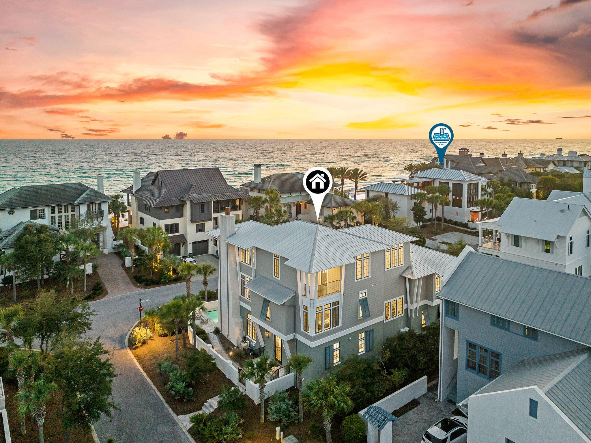 There is a certain rhythm to life in The Retreat. It is quieter, more deliberate, shaped by architecture, landscape, and the constant presence of the Gulf just beyond the dunes. At 37 East St Lucia, that rhythm becomes part of the everyday. One tier off the water, the home sits in a coveted position that balances privacy with connection, where the beach is close enough to anchor the day but far enough to preserve a sense of calm. Mornings begin softly here. Light filters in from the south, and the walk to the sand feels less like an outing and more like a ritual. The private beach access and proximity to the Beach Club make it easy to move between home and shoreline, often without much thought. It is the kind of place where shoes are optional, schedules loosen, and the architecture frames the landscape rather than competing with it.

The home unfolds with intention. Spanning approximately 4,600 square feet, the scale is generous yet restrained, designed for both gathering and retreat. Living spaces open naturally toward the outdoors, where the pool becomes a focal point in the afternoon. Doors slide open, air moves freely, and the boundaries between interior and exterior soften. Evenings settle in gradually, with conversation drifting from the living areas to the terraces and back again.

There is a livability to the design that reflects how owners actually use a coastal home. Two primary suites create flexibility for hosting, while the elevator connects each level with ease. Storage is thoughtfully integrated, supporting longer stays and a more permanent presence rather than a purely seasonal visit. Every element feels considered, not just for aesthetics, but for the cadence of daily life by the water.

In The Retreat, luxury is defined less by spectacle and more by restraint. Wide setbacks, preserved dunes, and understated architecture create an environment that feels both exclusive and timeless. 37 East St Lucia fits naturally within that context, offering a refined coastal residence where the experience is shaped as much by the setting as by the home itself.