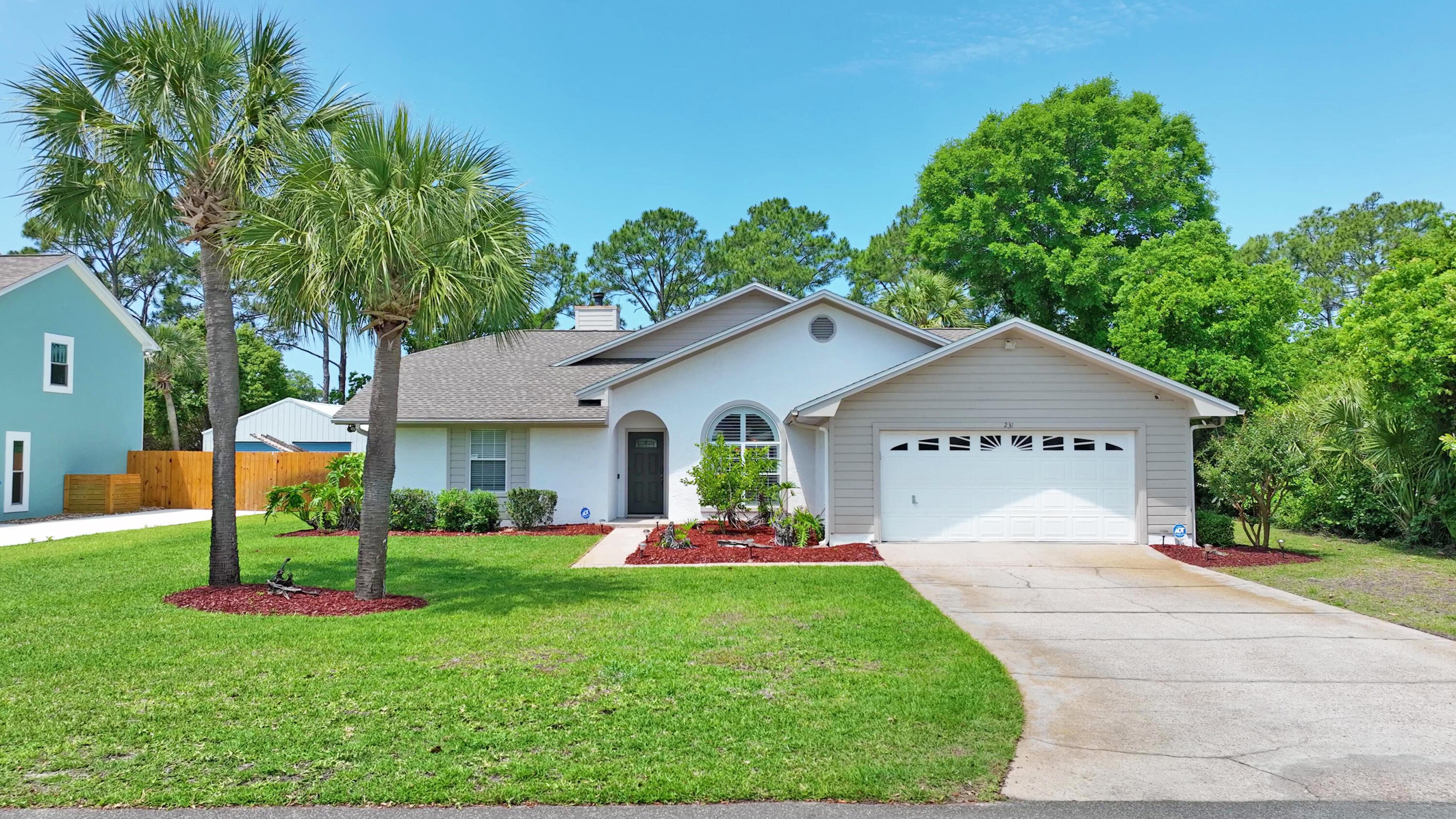 Welcome to this beautiful and spacious NO HOA UPDATED POOL HOME 4-bedroom (split bedroom), 2-bath ranch-style home designed for comfortable living and effortless entertaining. The open-concept layout features a bright and airy family room with a cozy electric fireplace and large sliding doors that lead out to a covered porch overlooking the sparkling inground pool and serene, park-like backyard. The heart of the home is the well-appointed kitchen, complete with a large island/breakfast bar, perfect for gatherings and everyday meals. The vaulted master suite offers a private retreat with a generous walk-in closet and a luxurious en-suite bath featuring double sinks, a jetted tub, separate shower and an additional walk-in closet. Three additional bedrooms provide ample space, with two offering walk-in closets for added storage. Step outside to enjoy the expansive covered porch, ideal for relaxing or entertaining while taking in the peaceful outdoor setting, fenced yard and inground pool. This home combines space, style, and comfort--truly a must-see!