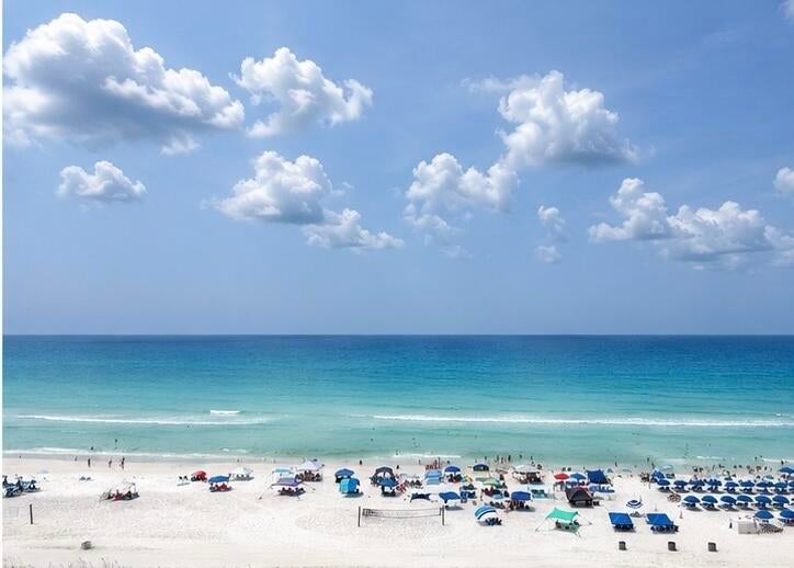 Beautifully updated and move-in ready, this Gulf-front condo at The Summit has been newly painted throughout and features stylish new coastal artwork, creating a bright, modern beach retreat that's ideal as a primary residence, second home, or vacation rental investment. The Summit in Panama City Beach. This 1-Bedroom, Two-Full-Bath beachfront unit features panoramic Gulf views, direct deeded beach access, and a private balcony overlooking the white-sand shoreline.
The Summit is a Gulf-front resort community offering two beachfront pools (one heated seasonally), two kiddie pools, indoor and outdoor hot tubs, sauna, fitness center, shuffleboard, and lighted tennis and pickleball courts. On-site conveniences include a Tiki Bar & Grill, ice cream shop, and a full-service convenience store. Open parking available.
Prime location near St. Andrews State Park, marinas, restaurants, shopping, and popular Panama City Beach attractions. Strong potential for short-term vacation rental income or personal use All information is deemed reliable but not guaranteed; buyers are advised to verify if important.