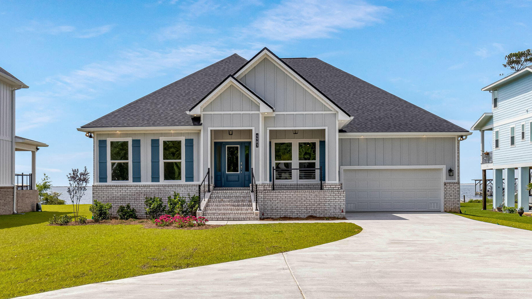 Welcome to your dream waterfront property- start off the new year in your new home! The McKenzie offers over 3,100 square feet. This beautiful single- story home offers 5-bedrooms with 3-bathrooms, a 2-car garage, and a seamless open layout.

Entering the home from the front porch, you are greeted by a dining room that is perfect for those special meals. The study is opposite the foyer. As you move inside, there are two bedrooms that share a full bathroom. As you step into the great room, the open design is inviting and provides endless option for decorating. Kitchen features stainless steel appliances, large island bar, corner walk in pantry, & breakfast nook. Gorgeous quartz in the kitchen & baths, upgraded carpet in the bedrooms, & Engineered Vinyl Plank flooring throughout.