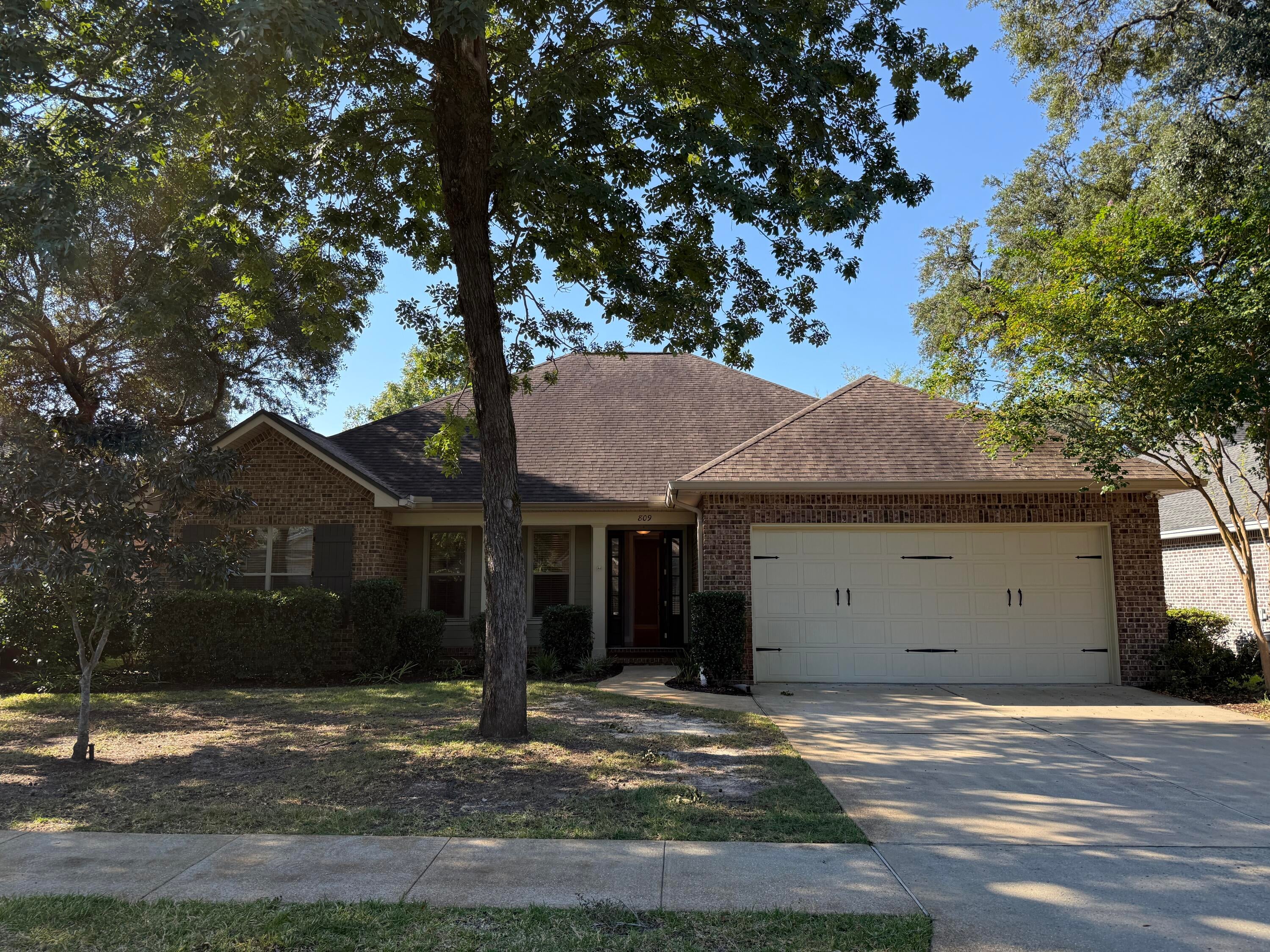 Available 08/13/2026.....Desired Magnolia Woods located in the heart of Niceville features this 3/2 with office space. Over 1980 sqft. boasts open concept living, elevated ceilings, 8' doors, beautiful hickory hardwoods in the living & dining room. Spacious bedrooms & laundry room. Breakfast bar, granite, nice appliance package & plenty of storage space as well as a pantry. Nice foyer & screened back porch with TV mounts included. Spacious bathrooms w/granite. The master has a bonus space/office space off the master bedroom. Privacy fenced back yard, mature landscaping, covered front porch area & 2 car garage. Lawn care is included in the rental rate. No inside smoking or vaping. Pets allowed w/owner approval & non-refundable pet fee.