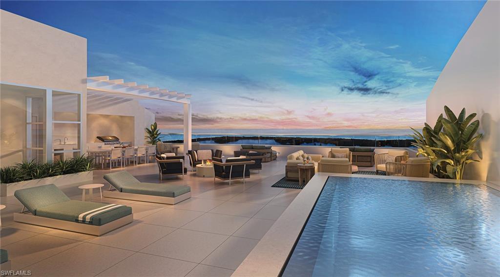 NEW CONSTRUCTION | EPIQUE – PELICAN BAY
Introducing Epique, a boutique luxury tower rising 19 stories and offering only 68 expansive residences, designed for those who value exquisite architecture, elevated design, and cutting-edge technology. 
This stunning Penthouse showcases 12-foot ceilings, 6 bedrooms plus an office, a private theater, exercise room, and an impressive 589 sq. ft. outdoor terrace. Included is an extraordinary 2,300+ sq. ft. private rooftop retreat featuring a private pool and spa, outdoor kitchen, and a vestibule with full bath—creating the ultimate indoor/outdoor lifestyle.
Floor-to-ceiling glass walls frame breathtaking panoramic views, while the gourmet kitchen is outfitted with Wolf cooktops with natural gas and Sub-Zero appliances. This residence also includes two private 3-car garages, a rare and exceptional offering in high-rise living.
Located in prestigious Pelican Bay, Epique is poised to be the final iconic tower to be completed in the community—truly unlike any other high-rise in Naples and the embodiment of relaxed luxury. Ideally positioned near the beach tram station, residents can enjoy a quick shuttle to the private beach clubs or take a scenic nature walk just minutes away.
Epique is a state-of-the-art building offering concierge services, 24-hour staff, a private Dining Club, and an elegant outdoor lounge. Additional amenities include a fully equipped fitness center with Peloton bikes, steam room, sauna, and cold plunge, as well as a beautifully appointed gaming lounge, theater room, conference room, and more.  All photos are renderings and do not represent the current standing of the property.