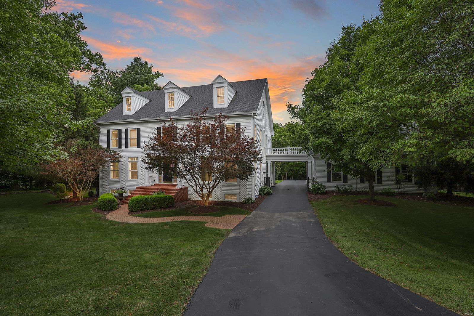 Exquisite, custom 2Sty, on a spectacular 1+ acre lot, w/5 Bds, 7 Bths (5F/2H) w/5300+ sqft living space. Terrific open floor plan & incredible custom moldings throughout! 1st Flr features: formal Dining Rm w/crown molding, Den w/built-ins & fantastic Family Rm w/FP & wall of windows/doors.Updated, gourmet Kitchen w/granite, SS appliances & walk-in pantry! Vaulted Hearth Rm, large Main Flr Laundry & Mud Rm w/custom cabinets. 2nd Flr features: spacious Master Ste w/coffered ceiling, dual walk-in closets & luxury Bth w/double vanity, jetted tub & separate shower; 3 addl Bds, all en-suite w/full Bths. W/O LL w/Rec Rm, Media Rm, 5th Bd & 5th Bth. Highlights: newer roof (2016), zoned HVAC (2016), humidifier (2020), newer septic pump (2020), newer well pump (2018), water softener, O/S 3-car garage & professionally landscaping! Perfect home for entertaining! Backyard oasis w/pavered patio & pergola, custom fire pit & beautiful gunnite in-ground pool! Private access to Babler State Park. Additional Rooms: Mud Room