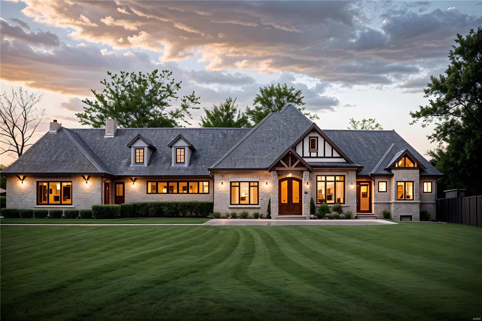 Exceptional new construction opportunity w/ up to 6500+ sq ft of pure indulgence, offering 4 beds (5 or 6 bed layout offered) & 3 1/2 baths. Prepare to be enchanted by the high-end finishes throughout, showcasing exquisite craftsmanship and impeccable attention to detail. The luxurious main floor primary suite is a haven of tranquility, while the amazing kitchen w/ a beautiful hearth room is perfect for culinary delights and intimate gatherings, and all of the other common spaces exude an inviting yet sophisticated feel. The optional lower level finish is a true entertainment oasis, featuring an amazing theater room, well-appointed bar, and a recreational space that seamlessly connects to the outdoor hearth room. Situated on over an acre of land, this property offers captivating views that will leave you in awe. With a 4-car garage, parking and storage are never a concern. Located on one of Chesterfield's most coveted streets, the address alone exudes exclusivity and prestige.