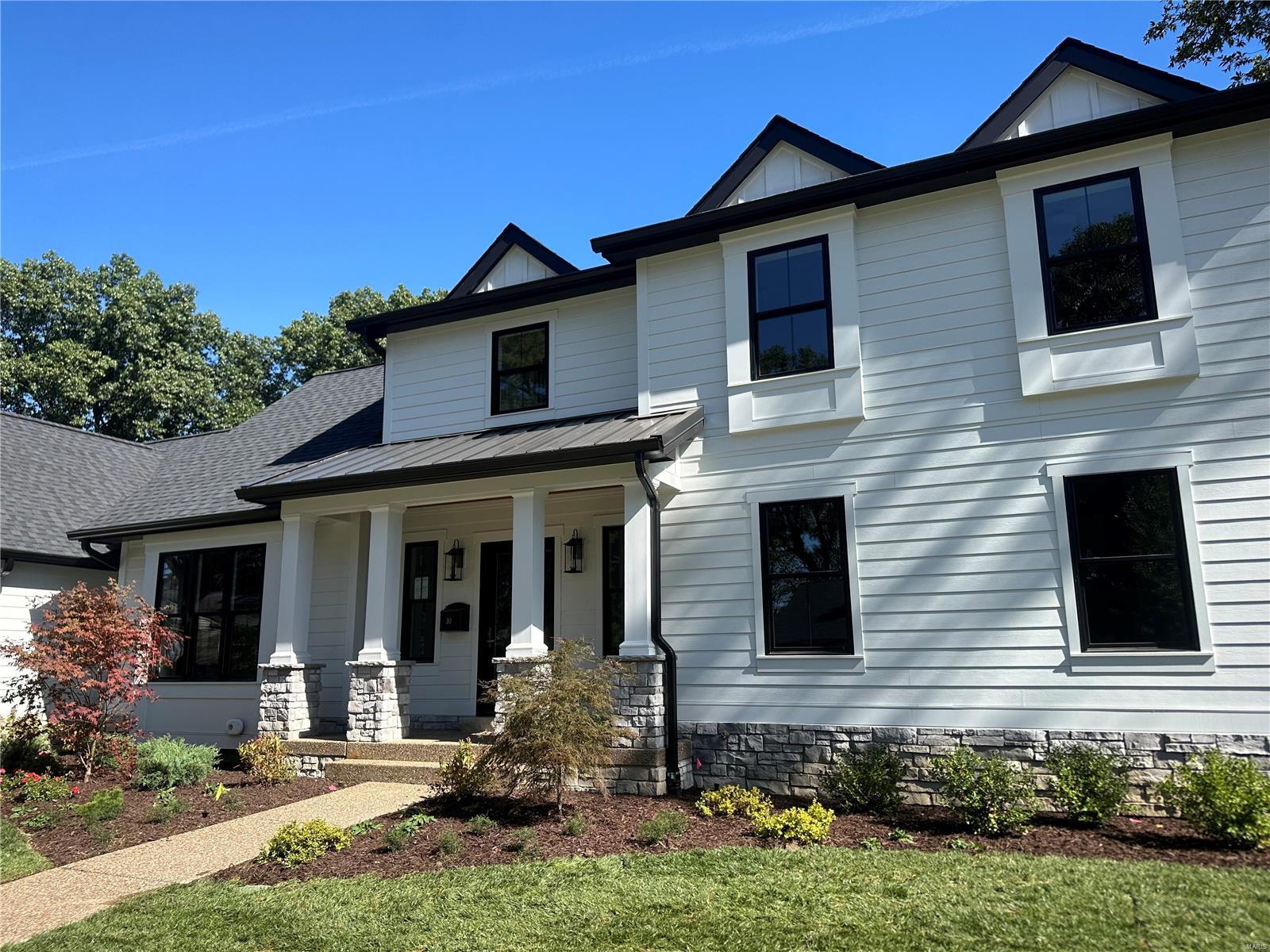 PRICE IMPROVED! Pristine new construction in one of Ladue's favorite neighborhoods, just steps from the best in schools, restaurants & retail! Dominion Homes has blended modern luxury with casual elegance to create this stunning 4 bd, 3.5 bath home. Soaring 9-ft ceilings, hardwood floors & high-end finishes highlight the home. The open floorplan great room & kitchen feature a beamed, vaulted ceiling, while the separate dining rm is perfect for entertaining & family gatherings. The main flr primary suite is a retreat, with coffee/technology bar, spa-like bath & large walk-in closet. Upstairs, 3 bedrooms & secondary laundry area are private & convenient. With its deep pour, the unfinished 774-sq ft LL offers unlimited possibilities for rec rm, bdrm suite or media rm. A fabulous covered Trex deck & James Hardie siding, & 3 car garage promise years of maintenance-free living, surrounded by a larger, picturesque lot. Simply the best in quality construction in a location not to be missed! Additional Rooms: Mud Room