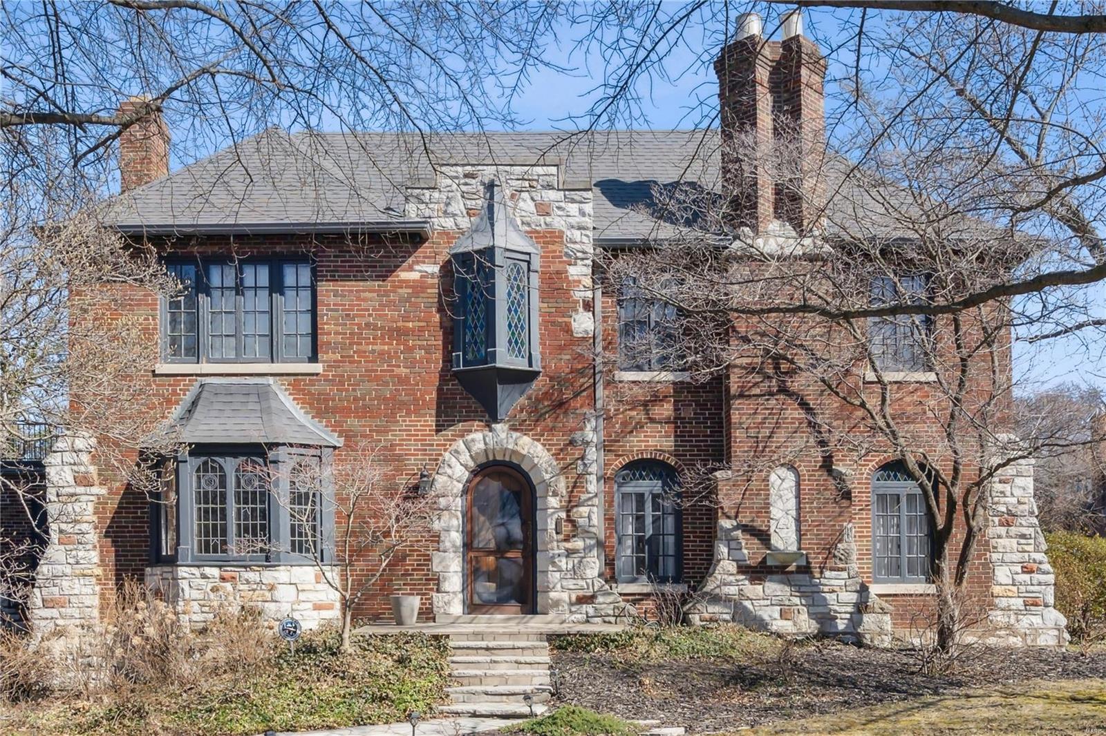 This gracious 2 story is loaded with very special architectural touches to include beautiful, roped moldings, stain glass windows, wrought iron railings, arched doorways and wood floors.  Situated on a double lot, there is a large pool and gazebo on the secondary lot and could be subdivided making a very rare opportunity.  Just blocks from Clayton with outstanding walkability to restaurants and shopping. Full Brick and stone and exterior with lush gardens. Gracious entry leads to formal dining and living room with wood burning fireplace, adjoining sunroom with tile flooring. Kitchen was expanded to include custom cabinetry, appliances, center island, breakfast room and 1st floor powder room. 1st floor guest bedroom with window, closet and full in-suite bath, but currently used as sitting room. Large master suite on second floor with remodeled full bath, walks out to covered deck. Two secondary bedrooms share an updated hall bath. Bonus room in LL. Lot sq ft does not include 2nd lot.