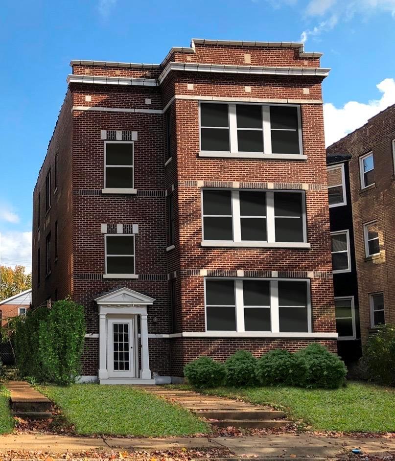 Three newly renovated 3 BD/2BA apartments with new roof, new electric wiring, new plumbing, new thermal pane windows, new fire escapes, Lennox Central A/C, individual wired security systems & intercom/door system. Each unit features in-unit W/D, 9 foot ceilings, granite countertops w/ceramic bowl, 18 cu. Ft. refrigerator, dishwasher, garbage disposal, microwave w/range hood, ceiling fans, mini-blinds, keyless entry systems, internet & cable ready, original hardwood flooring, custom designed closets, six-panel period interior style doors, walk-in showers with glass doors, new "comfort height" toilet, custom vanities, new ceramic plank flooring, dedicated phone & cable lines, hard wired smoke detectors & energy efficient LED lighting. Value Add Potential: Sunroom can be converted to 4th Bedroom. Walking distance from the University City Loop, Washington University in St. Louis, Forest Park, MetroLink, and easy access to Downtown Clayton, Central West End and all Major Highways.
