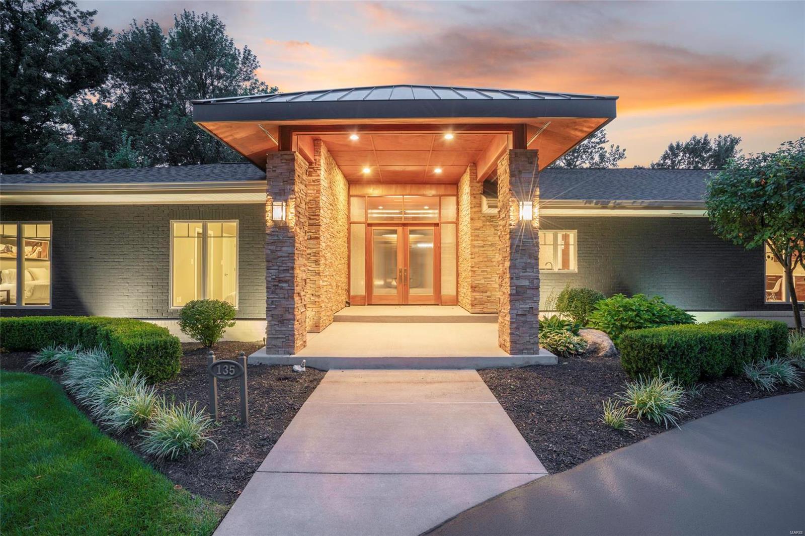 Location, school district, acreage, salt water pool and fitness room.  How may boxes on your checklist were just ticked off?  This stunning 4BR 5BA mid-century modern in the Ladue School District can now be yours. All showings are with listing agent accompany and must be scheduled 24 hours in advance. The stunning upgrades made to this home are second to none. From the gorgeous Brazilian floors to the designer chandeliers this is a must see. The gourmet kitchen with Viking appliances and wine fridge sports two 13 foot islands. Need to know more? Maybe the perfectly designed master suite with fireplace and walkout to the pool or the Italian tile floors in the spa-like bathroom?  Possibly the lush landscaping and state-of-the-art glass fence around the salt water pool? Need more? Schedule your showing today. Don’t miss out on this one! Inventories are low and the good ones always go fast. Showings start with the Premier public Open House on January 18th.