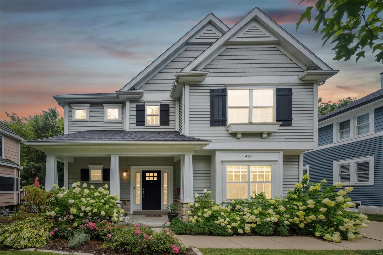 Discover unparalleled luxury in this 5-bedroom, 3.5-bathroom home in the heart of Webster Groves. Boasting 4,432 square feet of elegant living space, this residence perfectly blends modern amenities and timeless charm. Step inside to find gleaming hardwood floors throughout the main. That leads to a stunning hearth room and a chef’s eat-in kitchen, ideal for casual meals and entertaining. The backyard is a true oasis, featuring a large deck perfect for summer gatherings and a detached 2-car garage. Retreat to the second floor, where the primary suite awaits with its luxurious en-suite bathroom and ample closet space. Convenience is at your fingertips with a second-floor laundry room, making everyday chores a breeze. The newly finished basement adds even more versatility with ample space for additional living, enhanced by an egress window that fills the area with natural light. This rare home combines luxury and comfort in one of Webster Groves' most sought-after neighborhoods. Additional Rooms: Mud Room