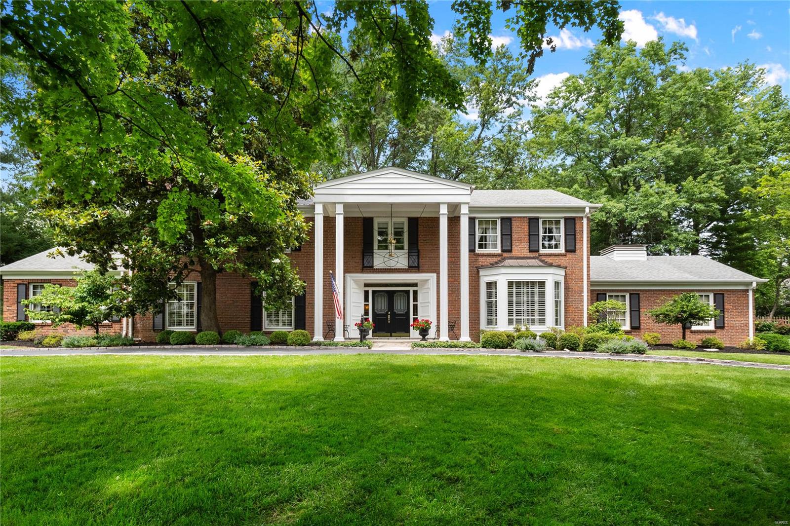 Discover the charm and elegance of this pristine Colonial residence, nestled in one of Ladue's most sought-after neighborhoods. Meticulously cared for by the owner of 35 years, this beautiful home boasts exquisite molding details and spacious living areas, perfect for both family living and entertaining. Features in include: 4 generous-sized bedrooms, 3.5 baths, including two hall baths on the upper level, a large, living room filled with natural light, and a bonus den or office for added flexibility. Enjoy the serene private stone patio, ideal for outdoor gatherings and relaxation. This home seamlessly blends traditional charm with modern amenities, offering a comfortable and stylish living experience. Well-maintained and ready for its next chapter, this stately Colonial awaits a new owner to continue its legacy. 
Showings being 6/27