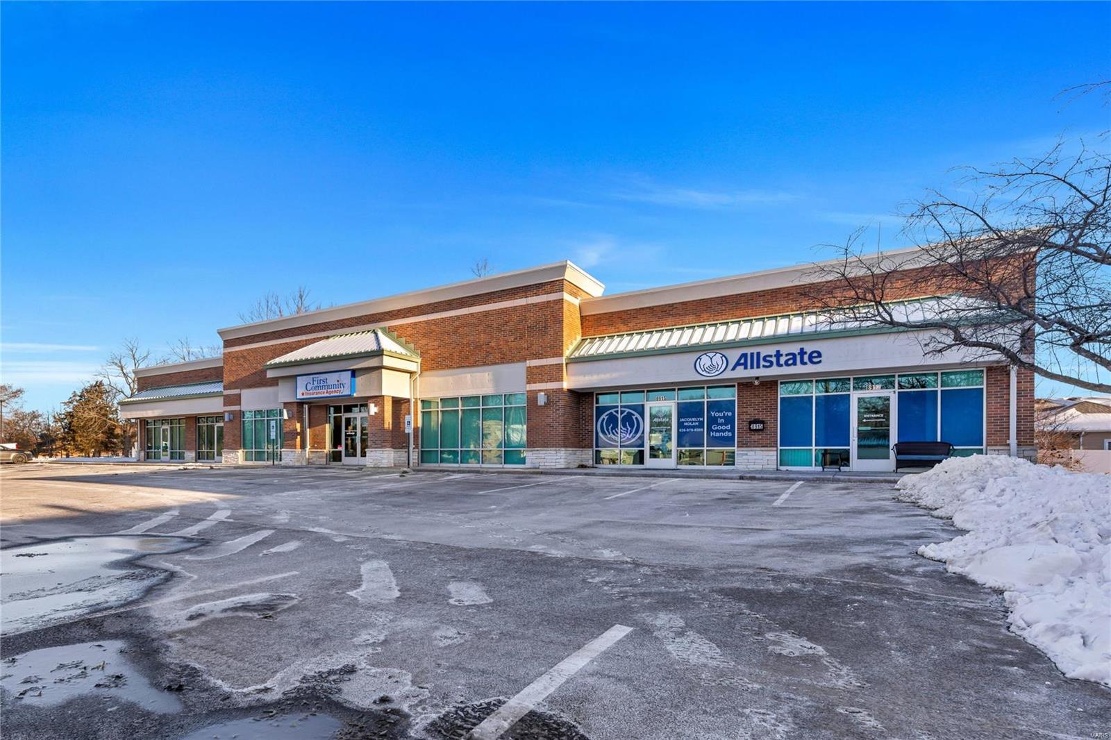 Looking for the perfect location to grow your business? Look no further! This exceptional commercial space offers a prime opportunity for retail, office, or service-based businesses. The building has been very well maintained and landscaped. The roof is less than a year old with a 20 year transferable warranty, and four out of five HVAC's have been updated since 2020. The building is 8,340 square feet and it currently offers three office spaces. The units on the ends both offer about 2,215 square feet and both are leased, and the center office is about 3,910 square feet and is available. The center office offers eight private offices, conference room, kitchenette, network/utility room, and large ADA bathrooms. There are 40 parking spaces of which two are for vehicles with disability license plates or placards. You'll love the convenient location with easy access to major roads and amenities. This property is perfect for owner-occupiers or investors looking for rental income. Location: High Traffic, Suburban