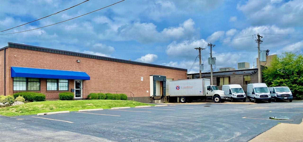 FULLY RENOVATED 12,587 SF building with wide-open, CLIMATE-CONTROLLED WAREHOUSE (heat and a/c) and office space (~2,000 SF). The warehouse features 13' clear height, floor drains throughout, LED lighting and and 3 LOADING DOCKS, one insulated, in the front of the building. Modern office space features high-end finishes. The property is conveniently located in Overland with easy access to Lambert airport, I-170 and Clayton.  Please see a list of all improvements. Location: Corner Location, High Traffic, Industrial Park, Industrial Area