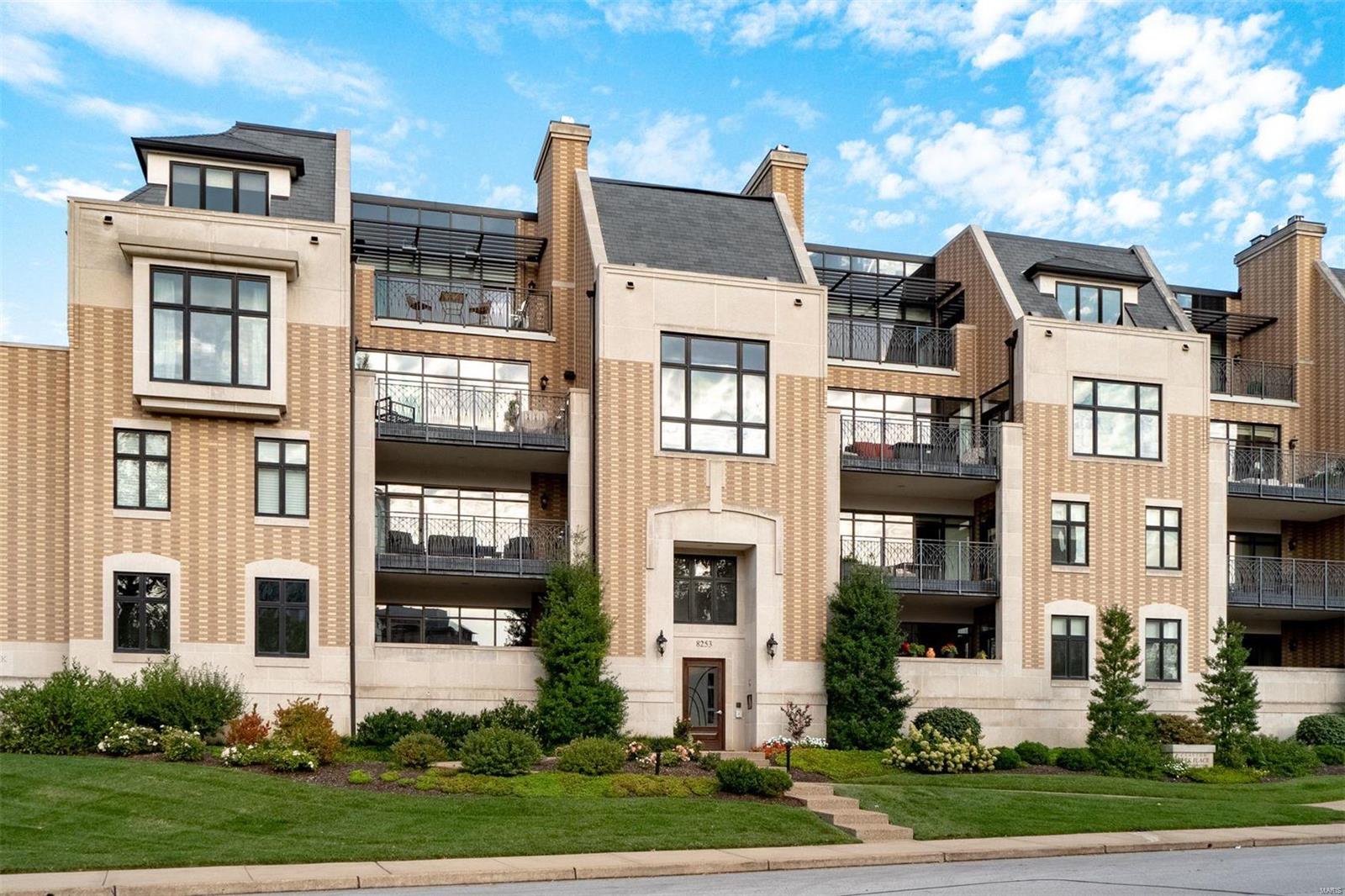 This vogue condo is flooded in light and perfectly placed across the street from your very own playground, Shaw Park. Walkable to all that Clayton has to offer...restaurants, shopping, fitness & more!  A bright living room with cozy fireplace and chic wetbar welcomes you in and opens to a large recessed terrace with a built-in BBQ and an urban park views.  The designer kitchen with a gracious center island/breakfast bar opens to the family and dining rooms, perfect for entertaining. The master suite sits on the northwest corner of the home, providing a peaceful retreat after a long day.  The ensuite bath has a walk-in shower, soaking tub, double vanity and two customized closets that will delight the most discerning fashionista. Two additional bedrooms are joined by a Jack n' Jill bath. Laundry and powder rooms complete the space for ultimate comfort. One of 13 homes at Clayton Park Place includes 2 garage spaces, electric car outlet, elevator and nominal fees. A fabulous opportunity! Location: Other