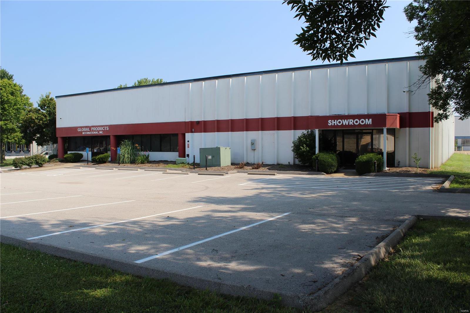 Industrial property in Earth City, MO now available for sale.

The 20,106 Square Foot building was built in 1988 on 2.98 Acres.  The building consists of 37% Office/Showroom and 63% Warehouse which has roughly 17’8? clear height.  There are approximately 638 linear feet of racking that are included with the sale of the property.  2 Docks and 1 Drive-In serve the building.  The building is also fully-sprinkled and also has 3-phase power.  Building is zoned M-3 (“Planned Industrial District”).

Located off of Galley Court and Rider Trail South less than 1 mile from the intersection of I-70 and I-141. Location: Industrial Area
