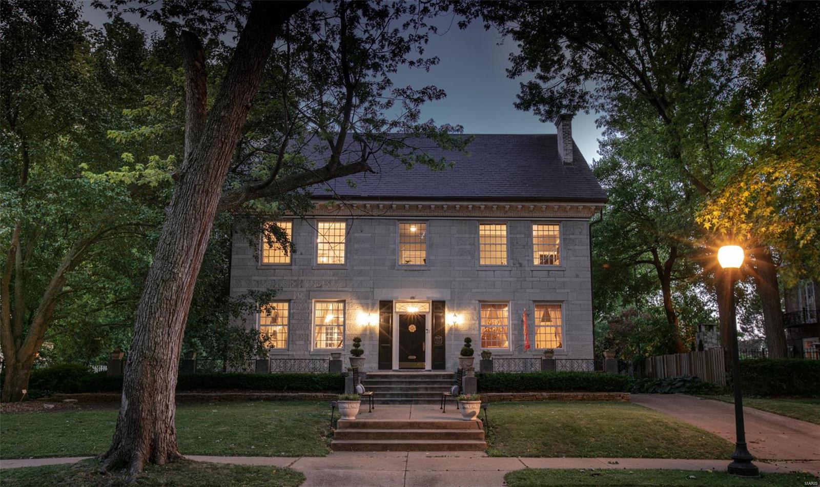 Enjoy stately cosmopolitan living in St. Louis' vibrant Central West End!  This gracious home is located in a beautifully manicured private neighborhood within a short stroll to Forest Park and the CWE!  Pick up groceries at Straub's, catch dinner and a movie at the Chase Park Plaza Hotel or enjoy the many fine boutiques and restaurants in this epicurean center!  Having been exceptionally well maintained throughout the years this home features many of the modern comforts for today's lifestyle!  At just over 5,000 square feet and on nearly half an acre, this home is perfectly scaled with all the right spaces you need to spread out!  An extra large detached two car garage even features a studio style carriage house apartment above!  The sellers of this special home said "Whoever buys the home will hopefully continue the tradition of love and joy felt in this house for 100 years".