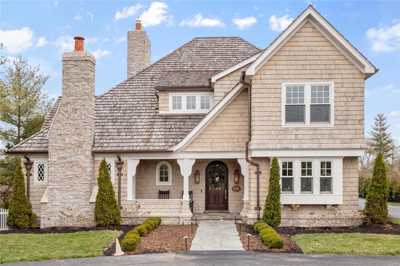 Tucked behind gorgeous landscaping & gated entry, this private oasis built by Period Restoration in 2020 features 6 beds & 8 baths.The 7500+ sqft of luxury living space includes: main floor Master-suite, AuPair/In-Law qtrs, 2000+ sqft finished lower level w fabulous whiskey bar & newly installed Control 4 smart home system. 4 EnSuite bedrooms on 2nd floor & add'l bedroom on LL. Exquisite trim work & custom fine furniture quality inset cabinetry & hardwood floors throughout. 3 fireplaces, Kohler fixtures & marble clad bathrooms. Gourmet eat-in kitchen boasts statuary marble tops & gorgeous oversized center island with butcher block top. Double Kohler farm sinks & SubZero, Asko & Wolf appliances make this is a true chef's kitchen. Butler's pantry allows for add'l storage, dishwasher, wine cooler, built-in Miele espresso machine & library ladder to access storage. NEW fencing surrounds property w NEW turf in backyard. 1 acre lot. 9' & 10' ceilings. Additional Rooms: Mud Room