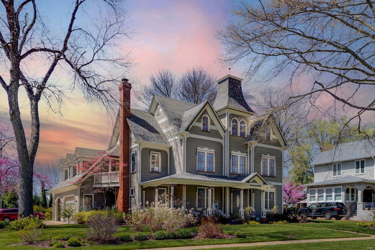 This exquisite 2.5Sty Victorian Kirkwood home has 5 Bedrooms, 4.5 Baths & over 4900SF of living space!  Renovations have blended the old and new perfectly together giving this home loads of character with modern day conveniences. The millwork in this home is extraordinary.  Among special features are a formal Living Room w/fireplace & Dining Room, Gourmet Kitchen, vaulted Family Room, Master Suite w/private balcony/private office/luxury bath, an ensuite bedroom, 3rd floor private haven with sitting room/bedroom/bath, 3 car attached garage.  Updates include 3 HVAC units, roof, baths, interior painting, sprinkler system, outdoor lighting and much more.  Walk to Downtown Kirkwood from this highly sought-after Clay/Mermod Place neighborhood.  Check out the video tour of this home that is attached.  It's spectacular. Additional Rooms: Mud Room