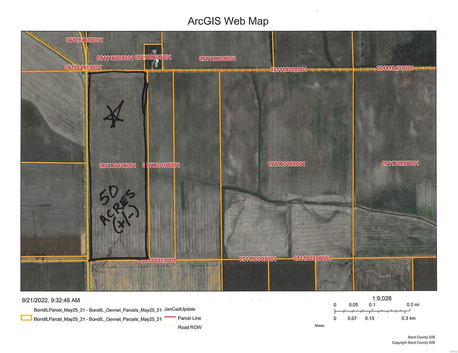 50 acres (±) tillable, located at the corner of IL RT 127 and Sale Barn Ave. Currently being leased and farmed by neighboring farm.