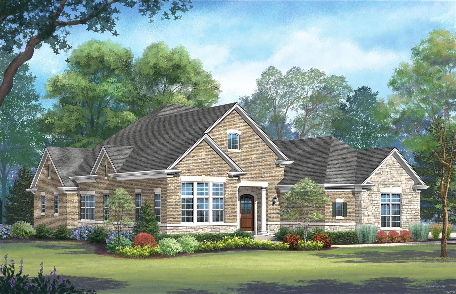 The Enclave at Frontenac & Westwood, developed by Simon Homes is located in prestigious Frontenac (in Ladue school district) and offers a perfect blend of outstanding features nestled in a desirable neighborhood conveniently located just minutes from shopping, dining, parks, and schools. The entry foyer leads to an open floor plan including a study, great room with a fireplace, tray ceilings and wood beams. The kitchen is a chef’s dream open to a large eat in dining room leading to a covered three season room with a stone fireplace. The main floor of nearly 2,900 square feet also includes a luxurious Master bedroom suite, second bedroom with full bath, laundry room, powder room, and a convenient family foyer with a private outdoor entrance adjoining the 3- car side entry garage. The lower level includes 1,709 square feet of finished space including a third bedroom, full bath, and an amazing walk- behind wet bar with a built-in wine display and more!