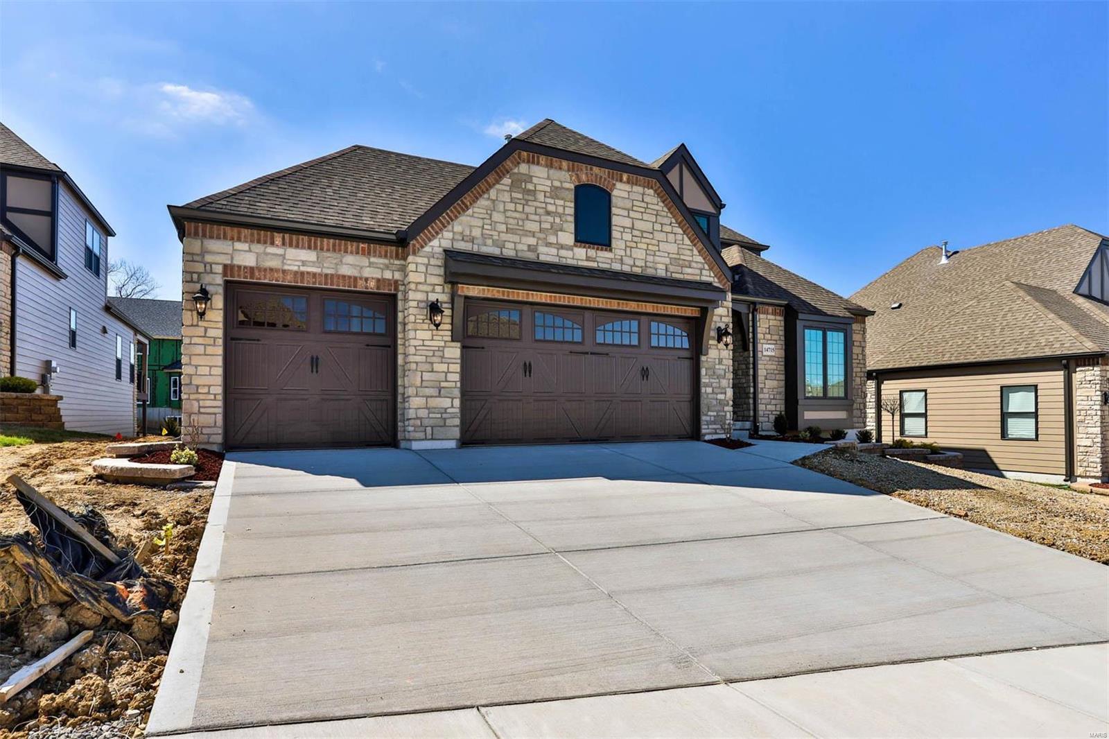 NEW CONSTRUCTION- Last one! Move In Ready! Luxury Low Maintenance Living at its finest! Enjoy a carefree lifestyle and do what you love! This Story & Half Home features Main Floor Master Suite and Office with Two Bedrooms up with full en-suite private baths! Open floor plan w/Great Rm/Breakfast Rm and Large Kitchen with oversized island. The kitchen is gorgeous with Designer Upgraded Cabinetry & Quartz Counter Tops included.  Master suite has plenty of storage with a walk in closet.  Master bath features a separate free standing tub and a tile walk in shower w/seat. Secondary Bdrooms are oversized and comfortable! Partial Finished Basement includes a Rec Rm, Bedroom, and Full Bathroom. It has the added benefit of lawn & landscaping maintenance, in ground sprinkler system, & snow removal. Easy access to schools, shopping & freeways! Come by & see! Annual HOA Fee also applies in addition to monthly fee.