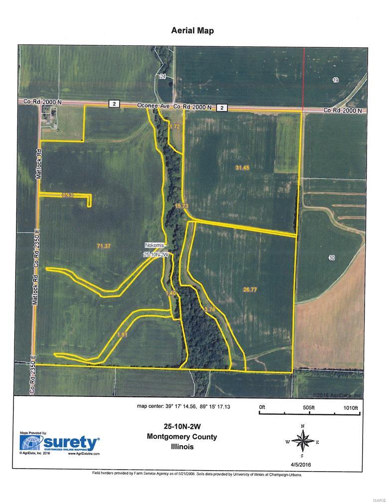 156 Acres with 130+/- Tillable and 7+/- in CRP at $232 per acre till 2020.  19+/- acres timber/waterway running thru middle of property.
Currently has a 50/50 rental agreement with local farmer for 2016 crop year.  Buyer can pay the sellers 2016 expenses and receive 1/2 the crop at harvest or leave crop to the sellers.  
Great Location.
Maps in attachments