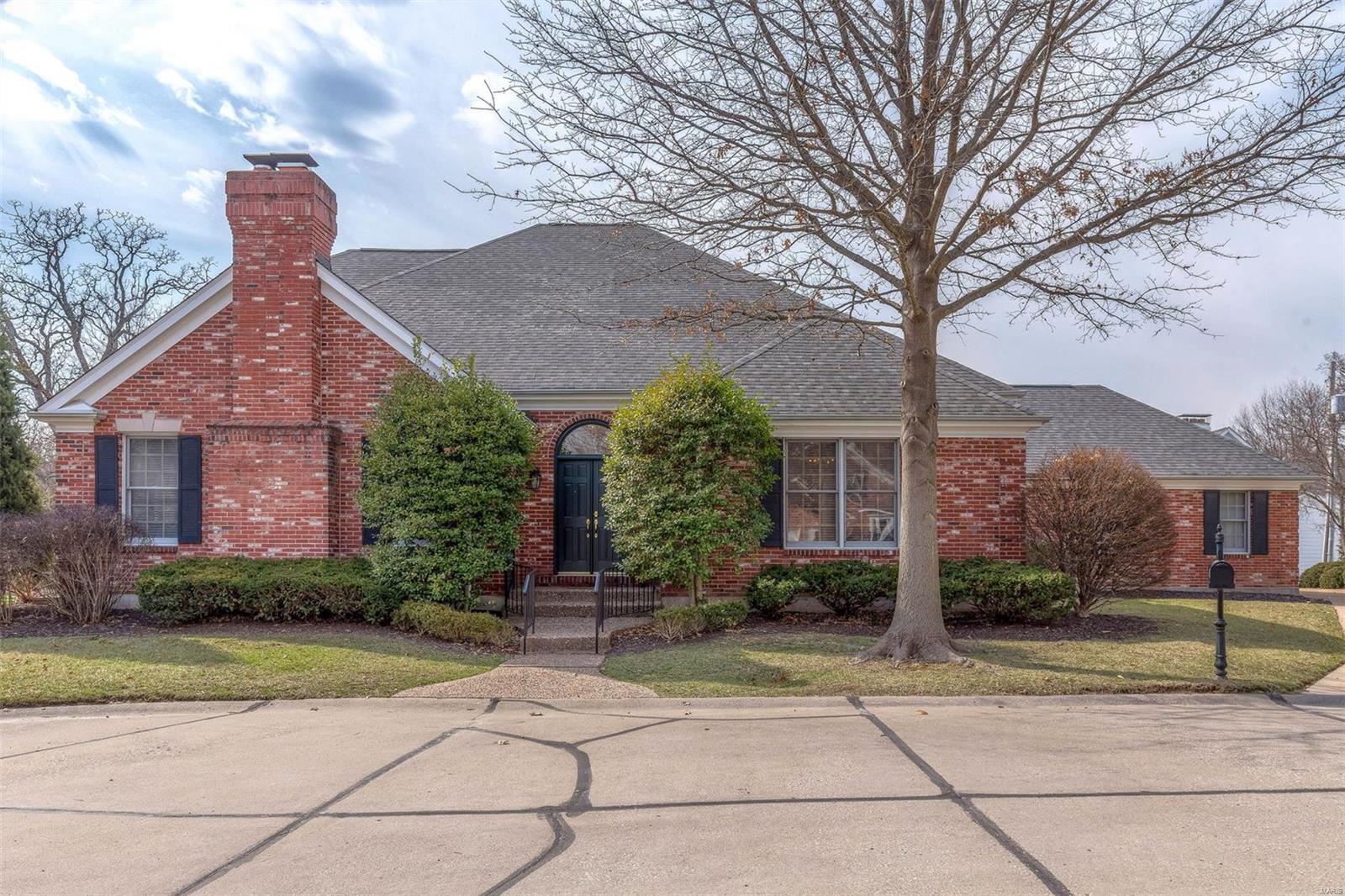 For the first time in 3 years a home in the desirable Haverford Terrace neighborhood is ready for its new owner. This gracious property provides a lovely living space with limited upkeep. The living room has a gas fireplace and custom millwork. Off of the living room is a den with bookshelves and French doors leading to a terrace. The formal dining room has a bright window and can handle entertaining in a grand way. Wet bar in the foyer. The main floor master bedroom is expansive featuring a bright bay window, spacious walk-in closet and a luxurious master bathroom. The kitchen features granite counters, center island and a breakfast room with doors that lead to a terrace. Main floor laundry. Upstairs are 3 large bedrooms. The lower level is finished with a recreation room, full bath, bedroom, bonus room and tons of storage. The association covers all landscaping and street maintenance.  Ladue Schools.